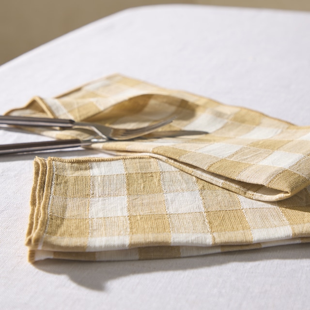 Imagem 0 de Conjunto de 2 Guardanapos de Linho Vichy