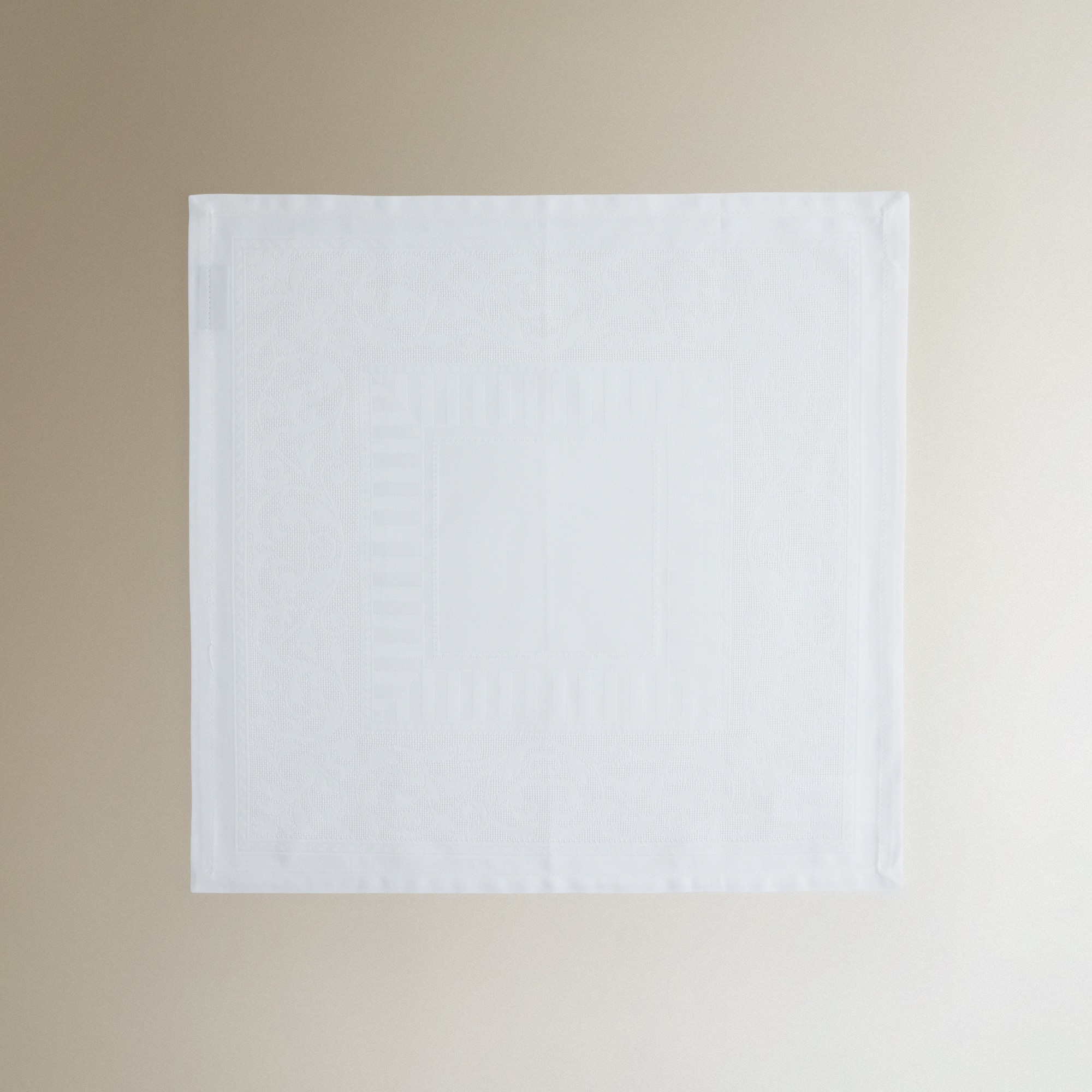 Set 2 servilletas algodón Versalles - Blanco 50 x 50 cm Blanco-2