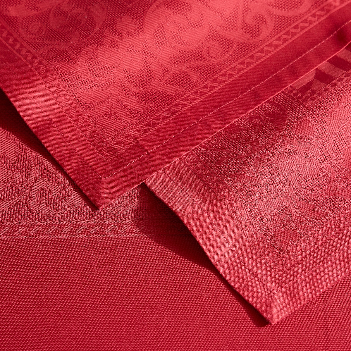 Conjunto de 2 Guardanapos de Algodão Versalles Vermelho-4