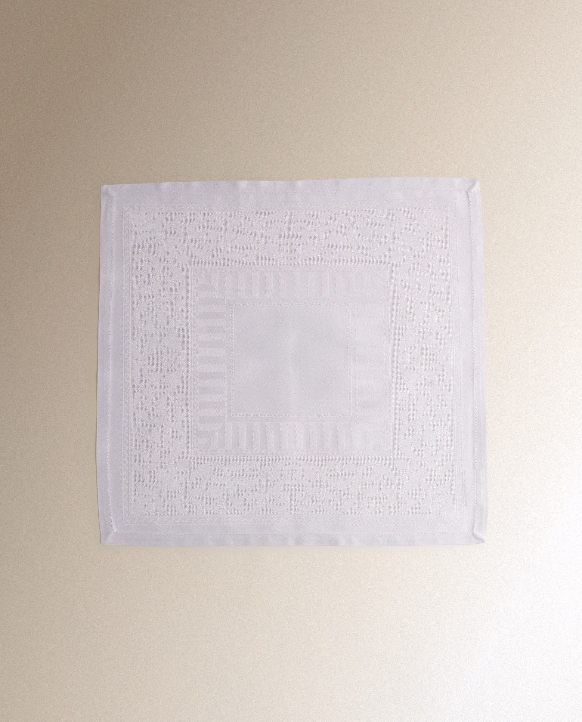 Set 2 servilletas algodón Versalles - Gris 50 x 50 cm Gris-2