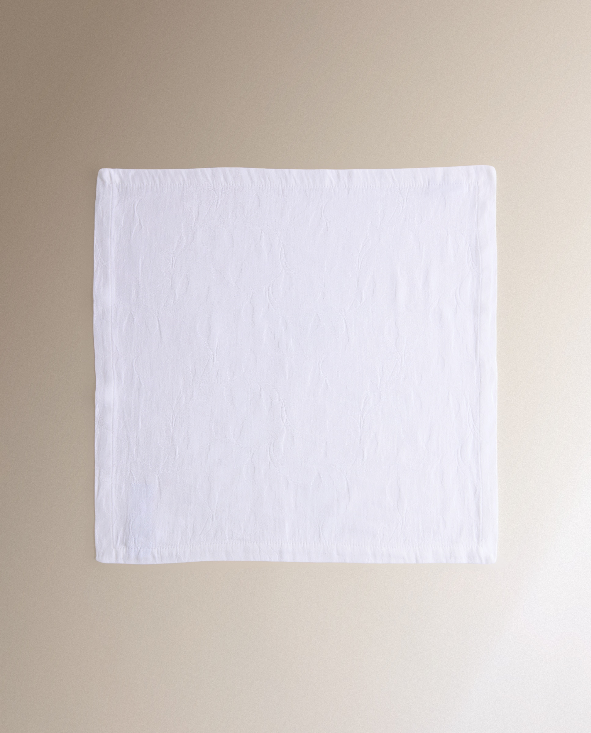 Set 2 servilletas algodón Anne - Blanco 50 x 50 cm Blanco-2