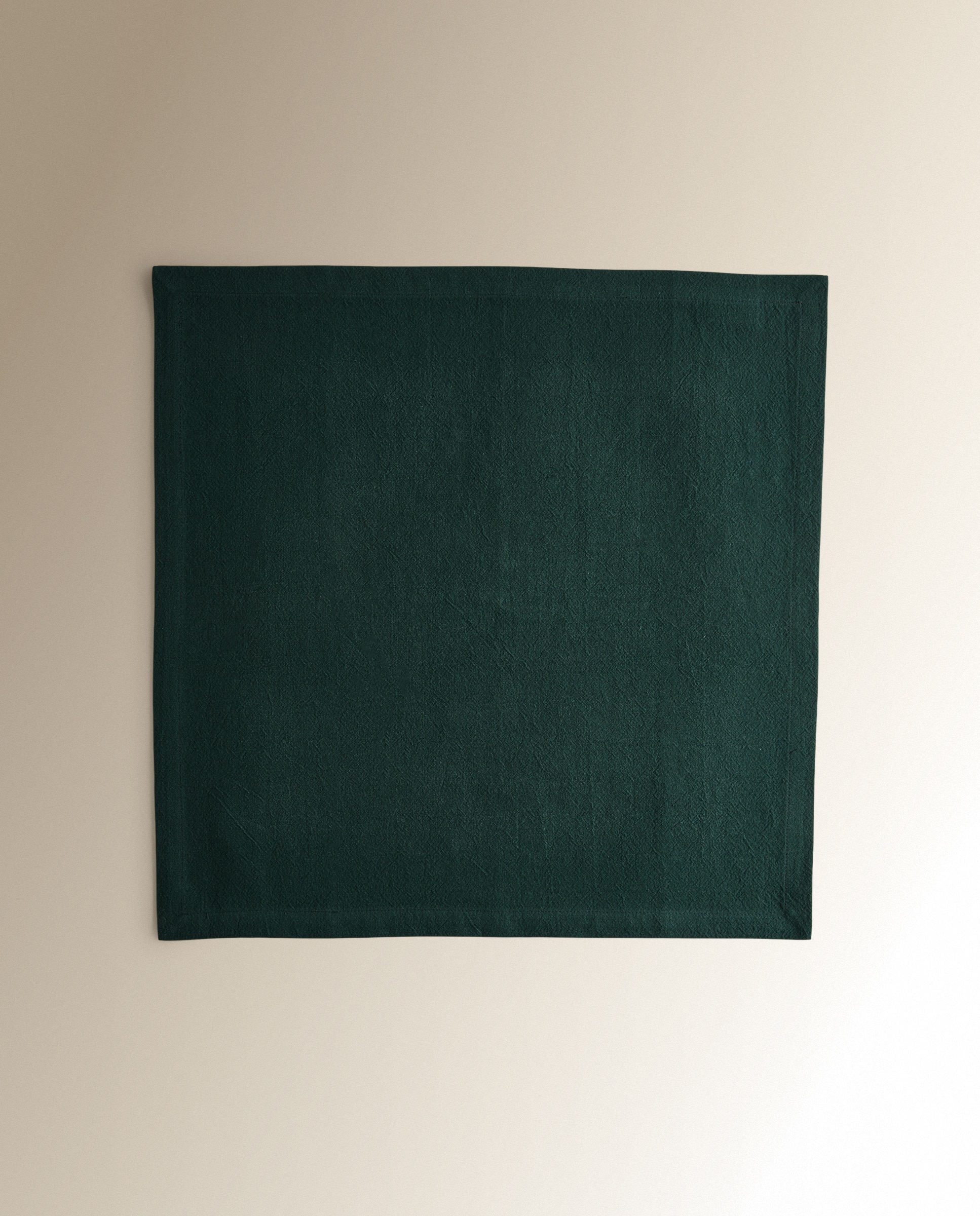 Set 2 servilletas Algodón Lavado - Verde oscuro 50 x 50 cm Verde oscuro-3