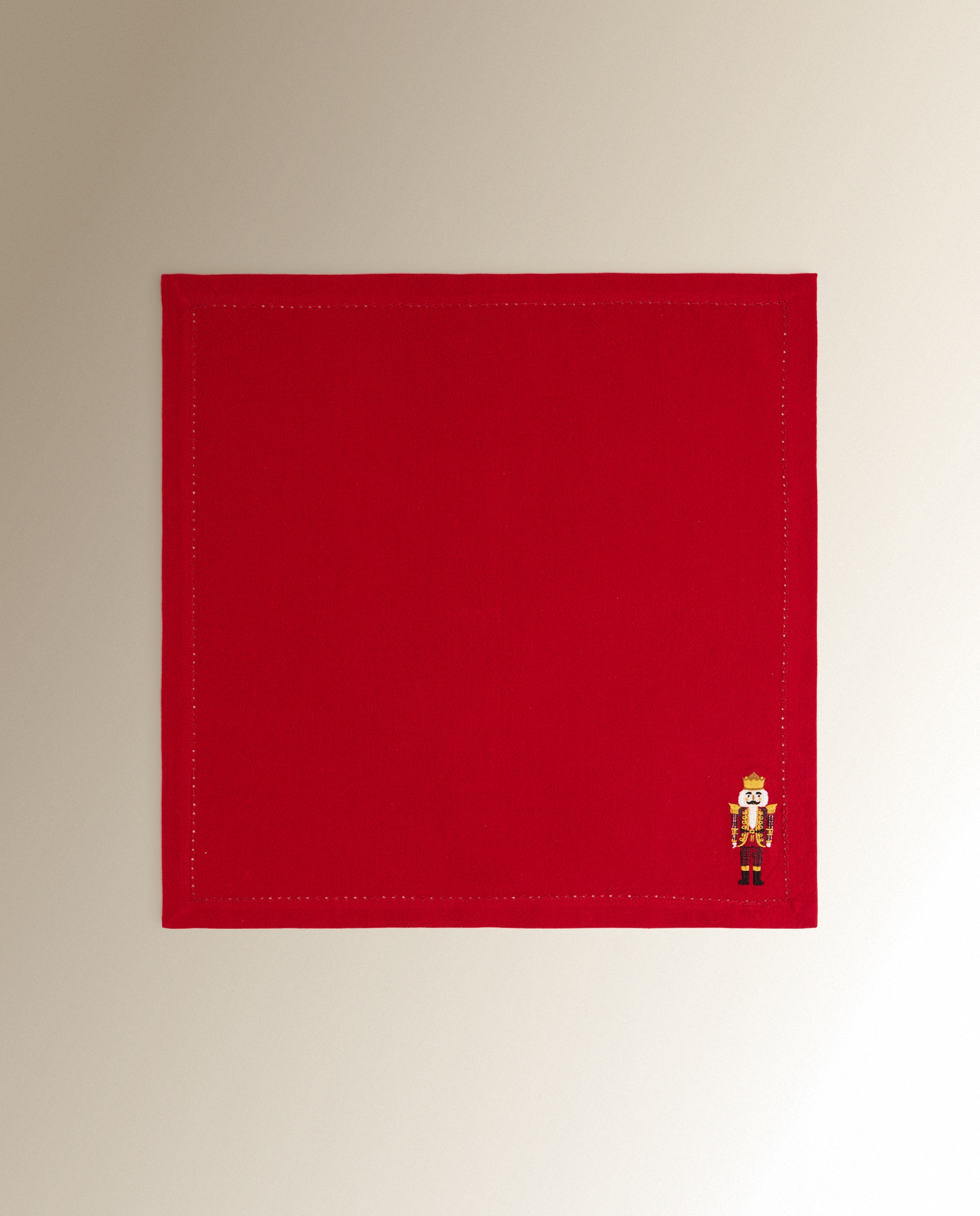 Set 4 servilletas algodón Royal - Rojo 50 x 50 cm Rojo-3