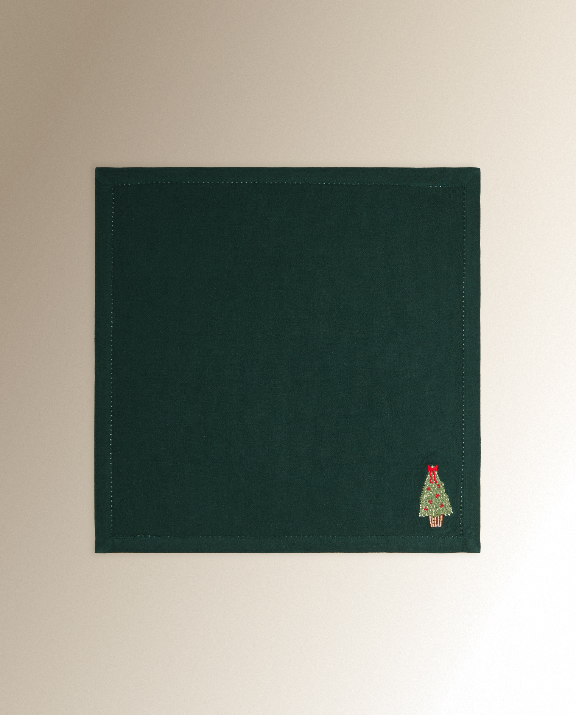 Set 4 servilletas algodón Royal - Verde 50 x 50 cm Verde-3