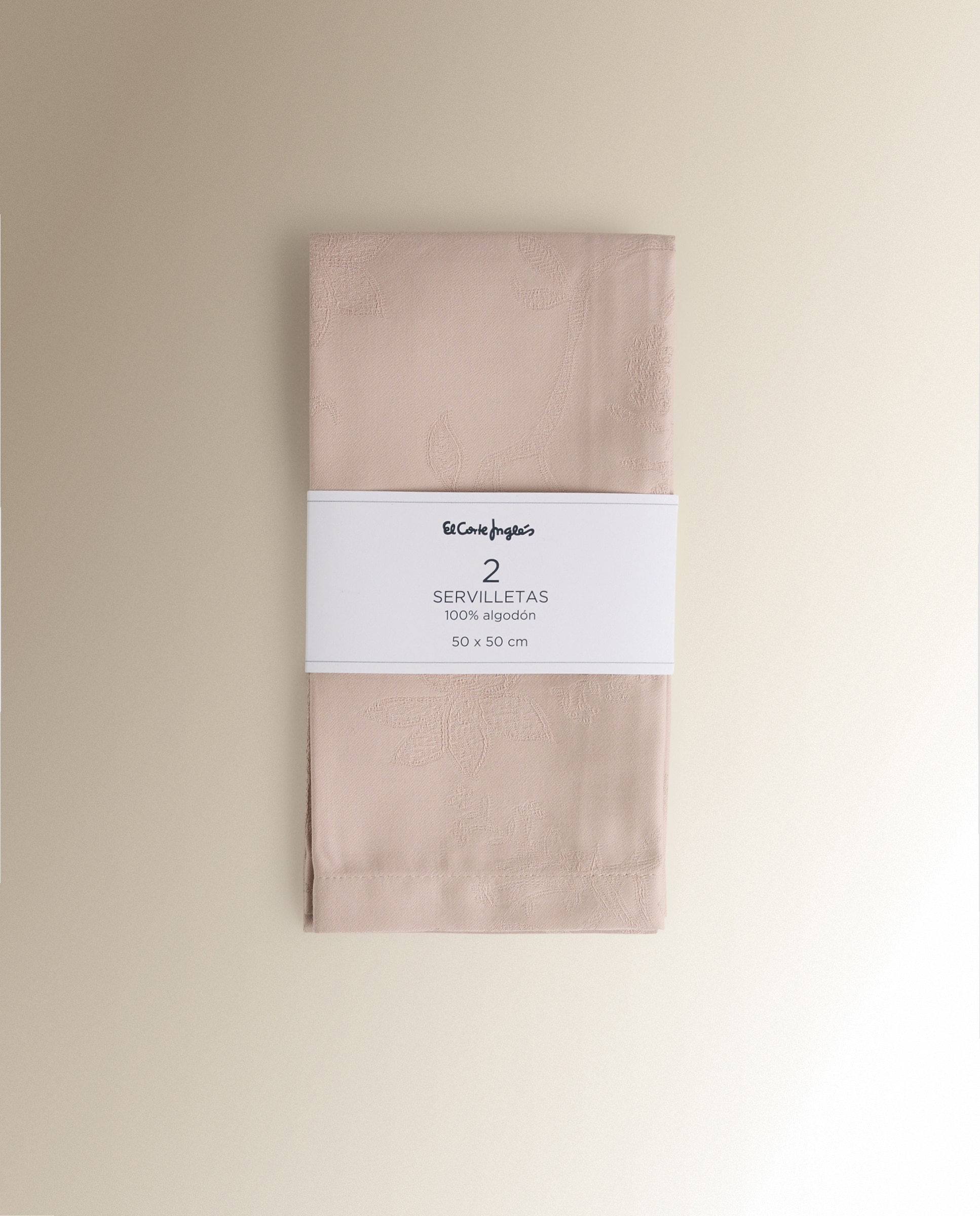 Set 2 servilletas algodón Bonsai - Beige Beige-5