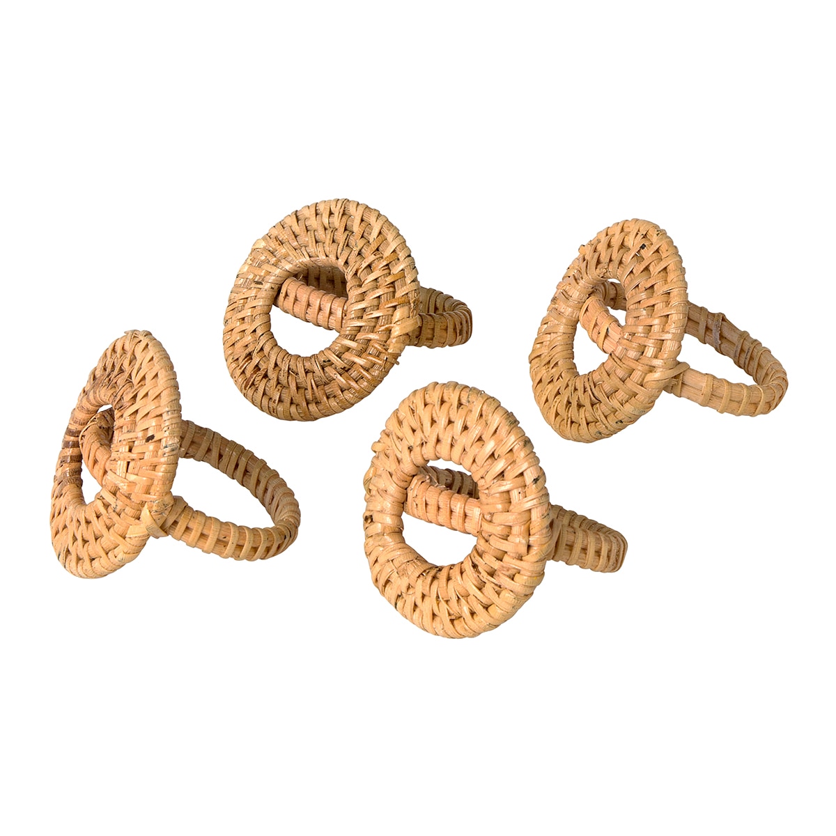 Imagem 0 de  Conjunto de 4 porta-guardanapos de rotim Bali