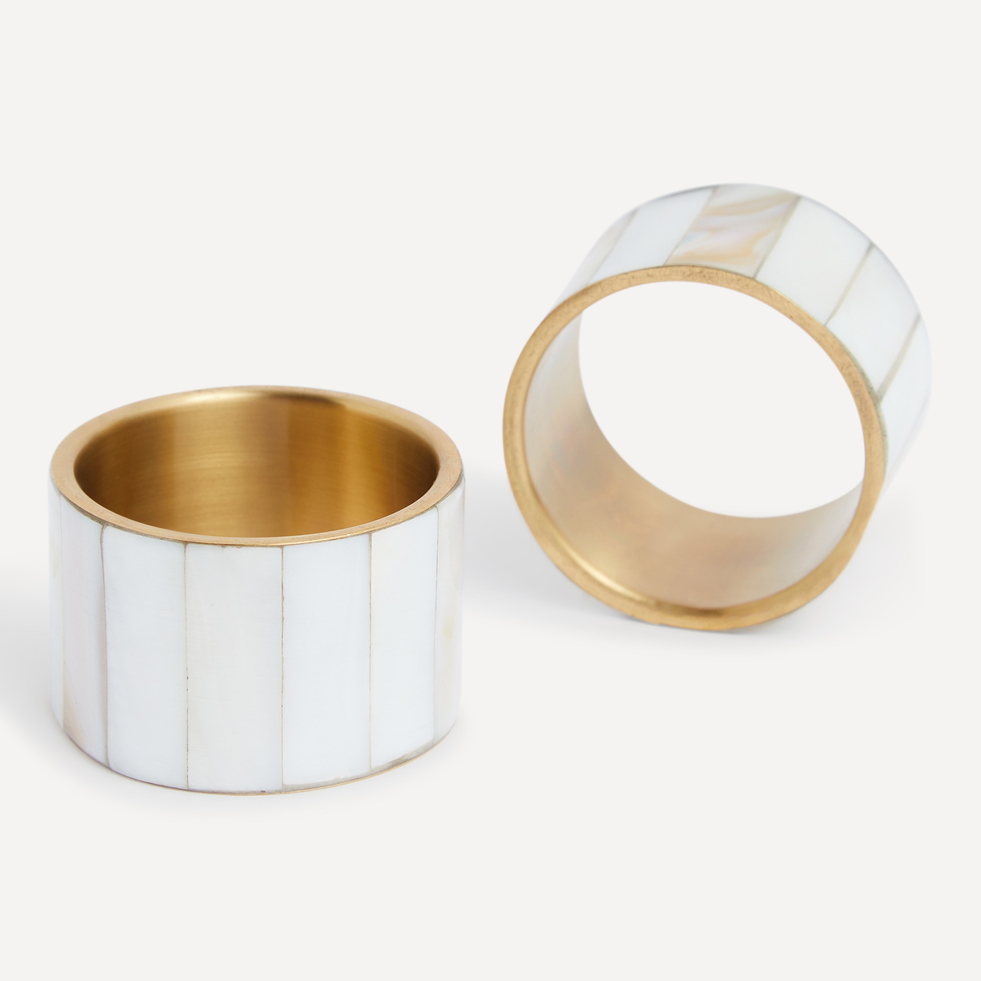 Conjunto de 2 Porta-Guardanapos de Resina Bon Branco-1