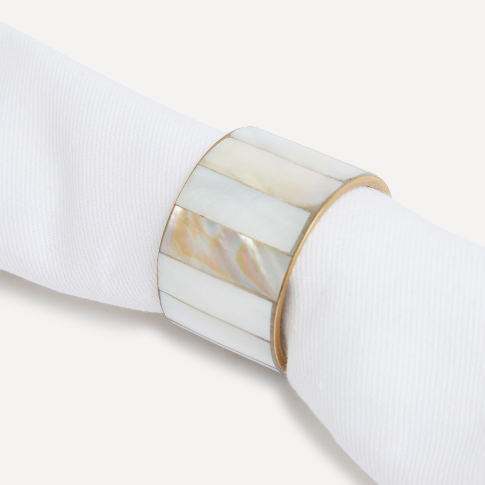 Conjunto de 2 Porta-Guardanapos de Resina Bon Branco-2
