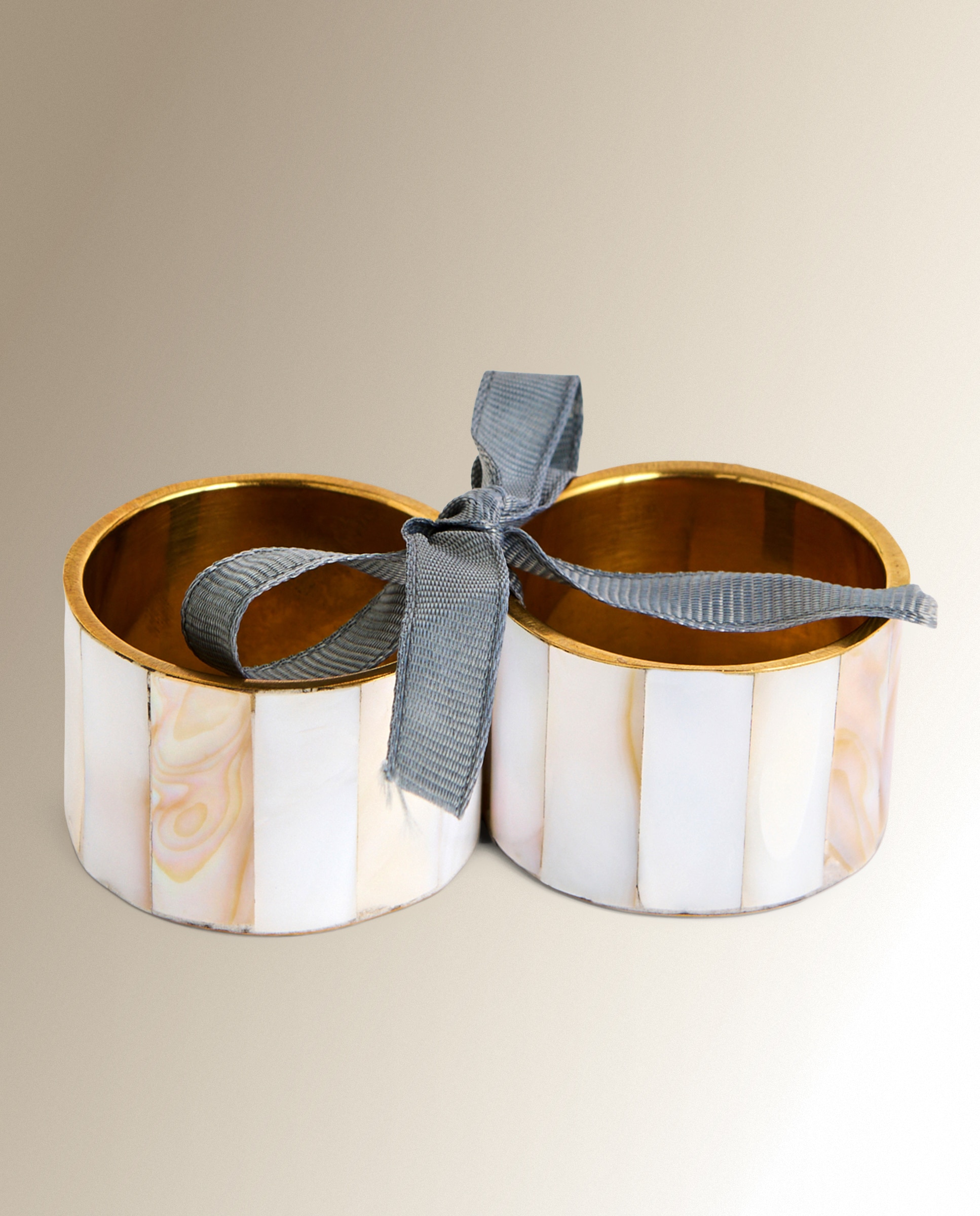 Set 2 servilleteros hierro resina Bon El Corte Inglés - Blanco 4 cm Blanco-3