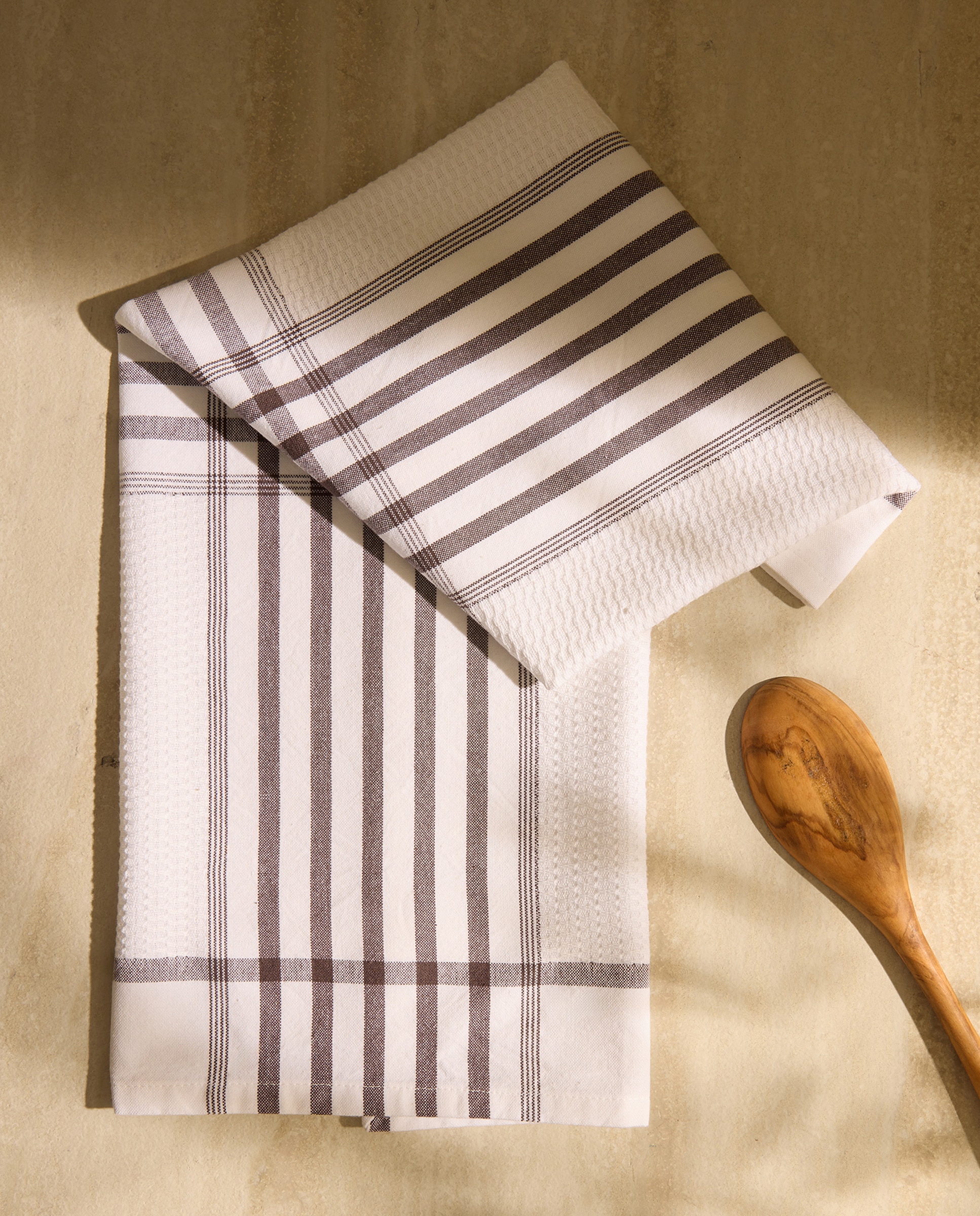 Paño de cocina sarga de algodón Marco El Corte Inglés - Antracita 50 x 70 cm