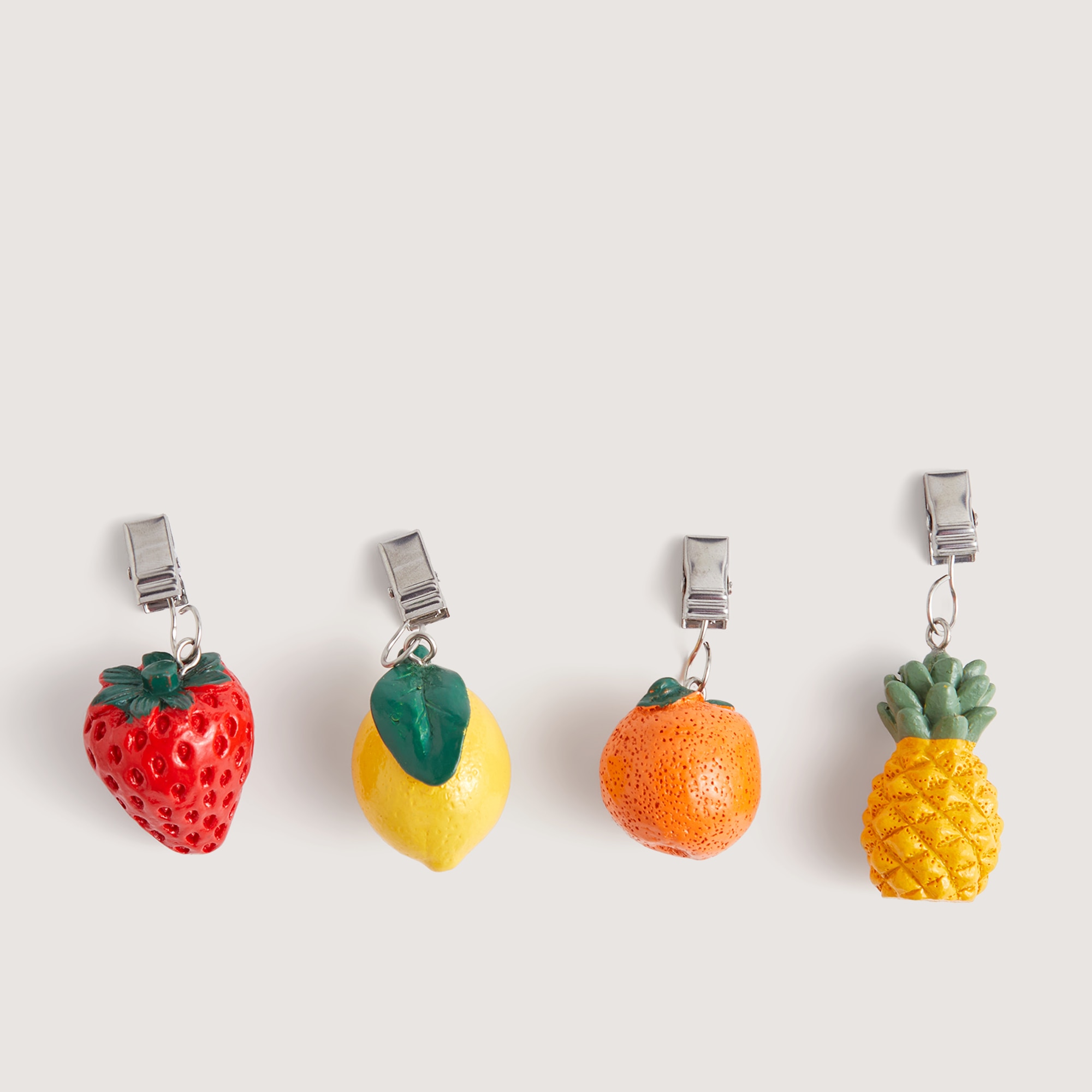 Imagem 0 de Conjunto de 4 Molas para Toalhas de Mesa Frutti