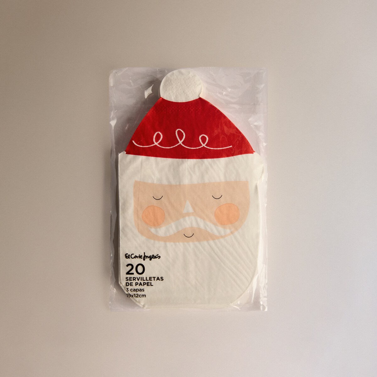 Conjunto de 20 Guardanapos de Papel Pai Natal Vermelho-2