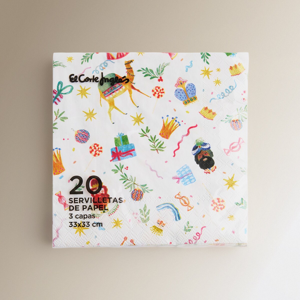 Pack de 20 Guardanapos de Papel Dia de Reis Multicolor-2