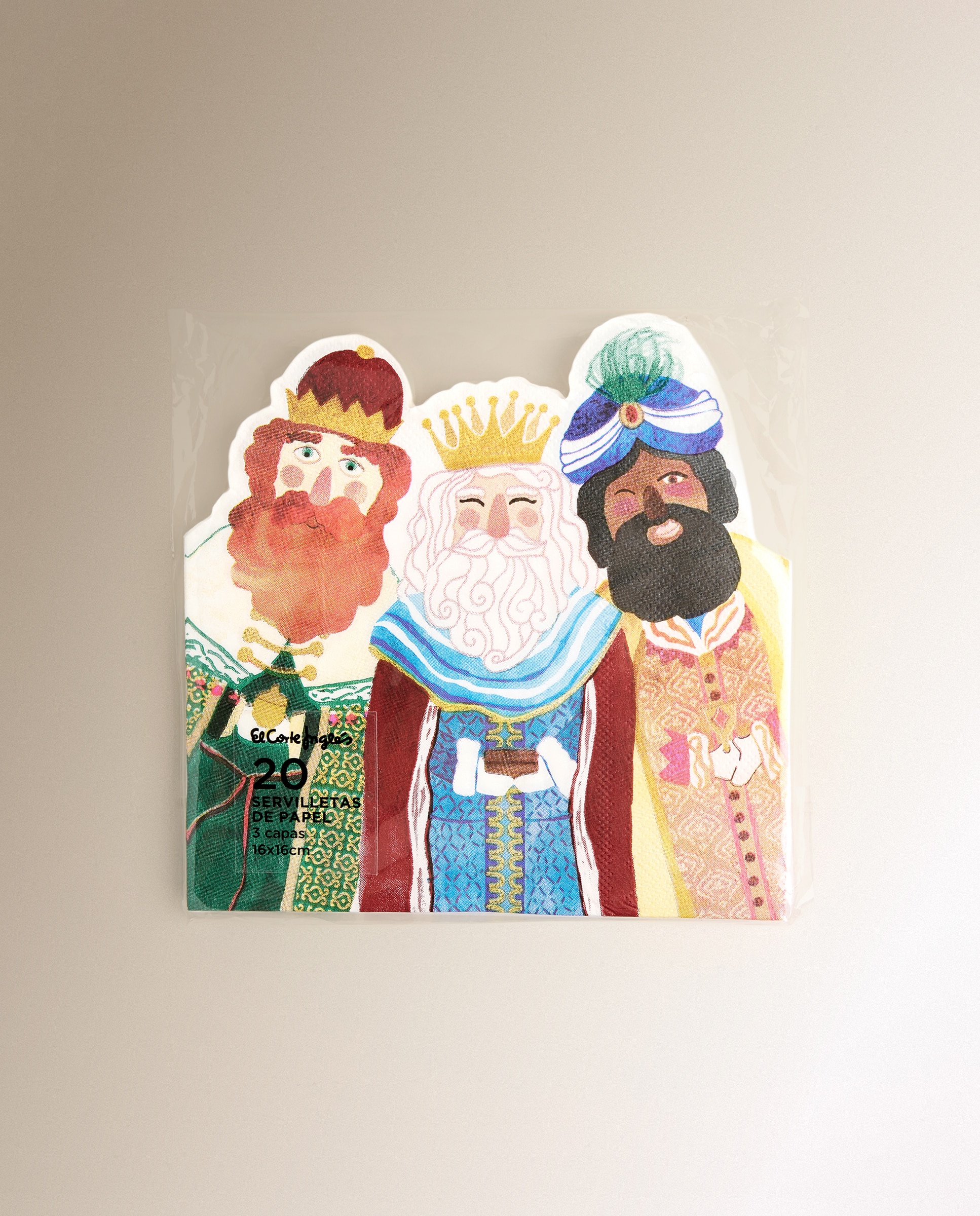 Pack de 20 servilletas de papel Reyes Magos - Rojo Rojo-2