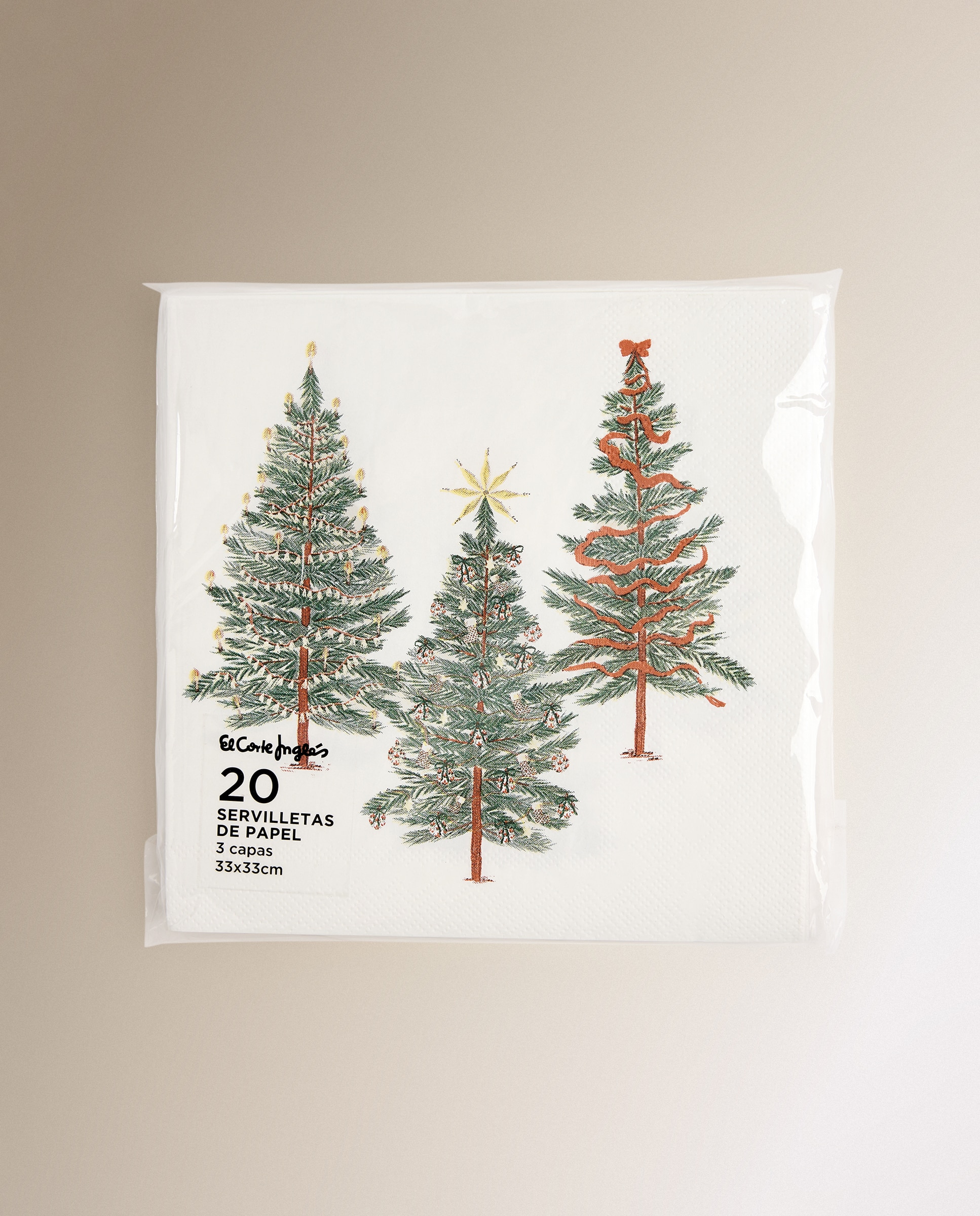 Pack de 20 servilletas de papel Christbaum - Verde Verde-2