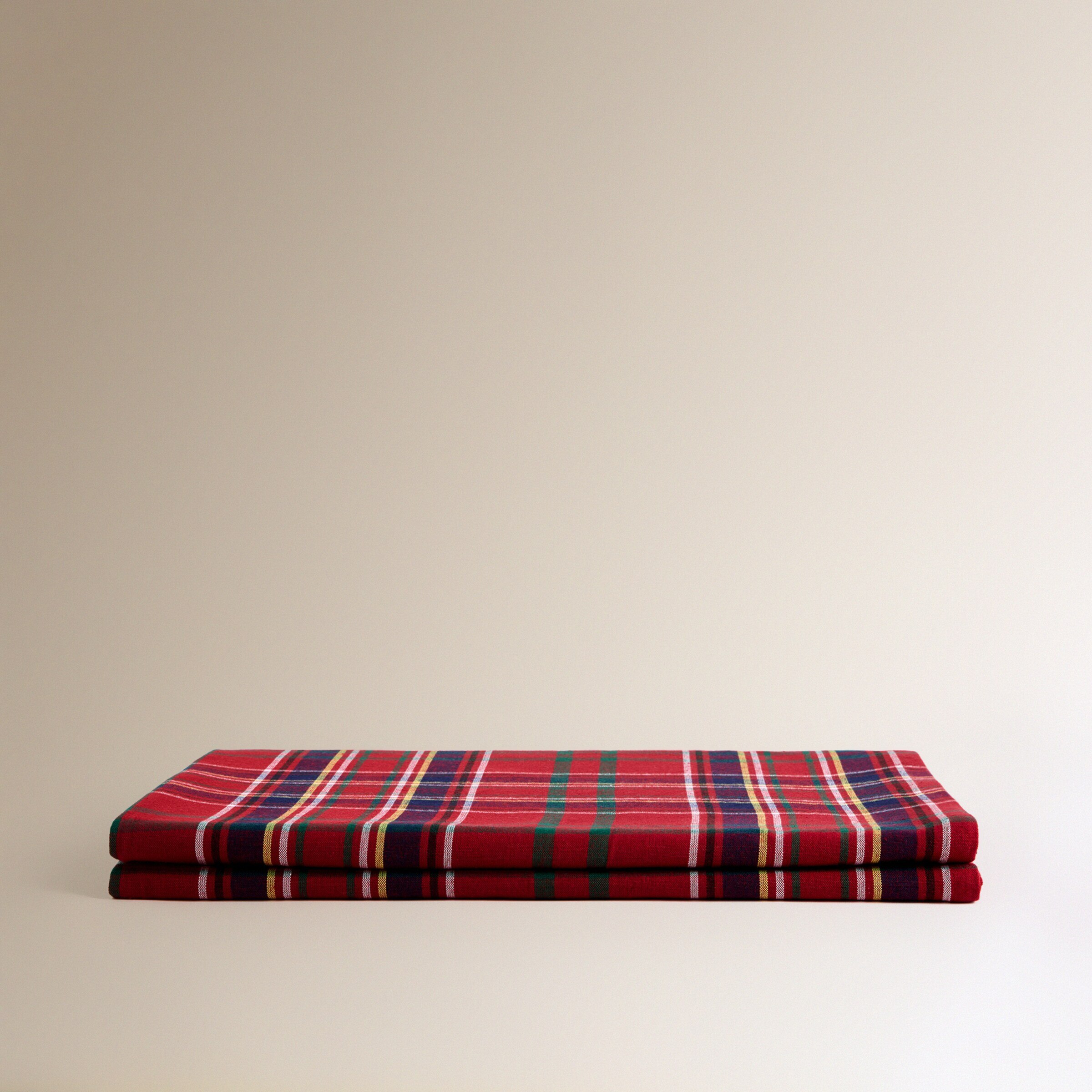 Toalha de Mesa de Algodão Mckenzie Vermelho-2