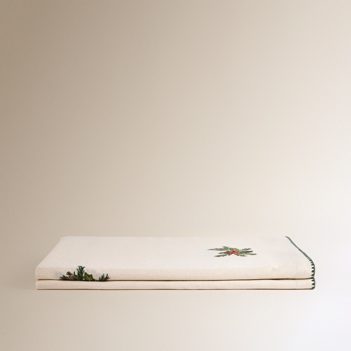 Toalha de Mesa de Algodão e Linho Holly Emb Linho-2