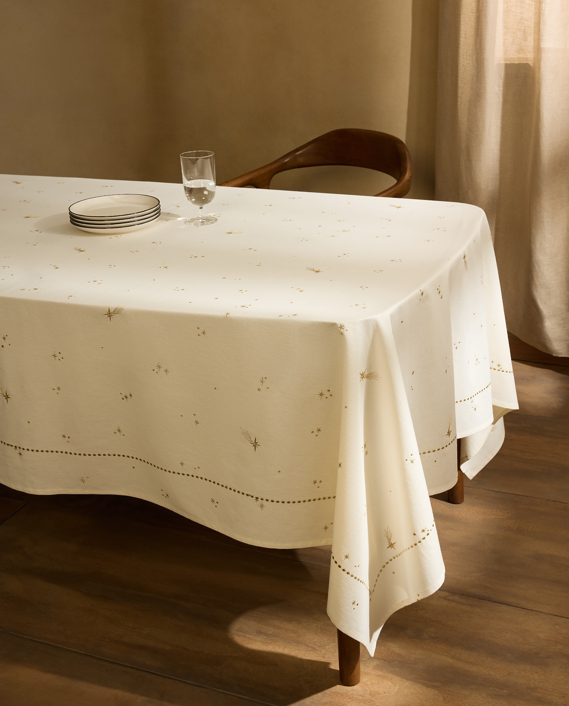 Imagen 1 de Mantel algodón Midnight Oro