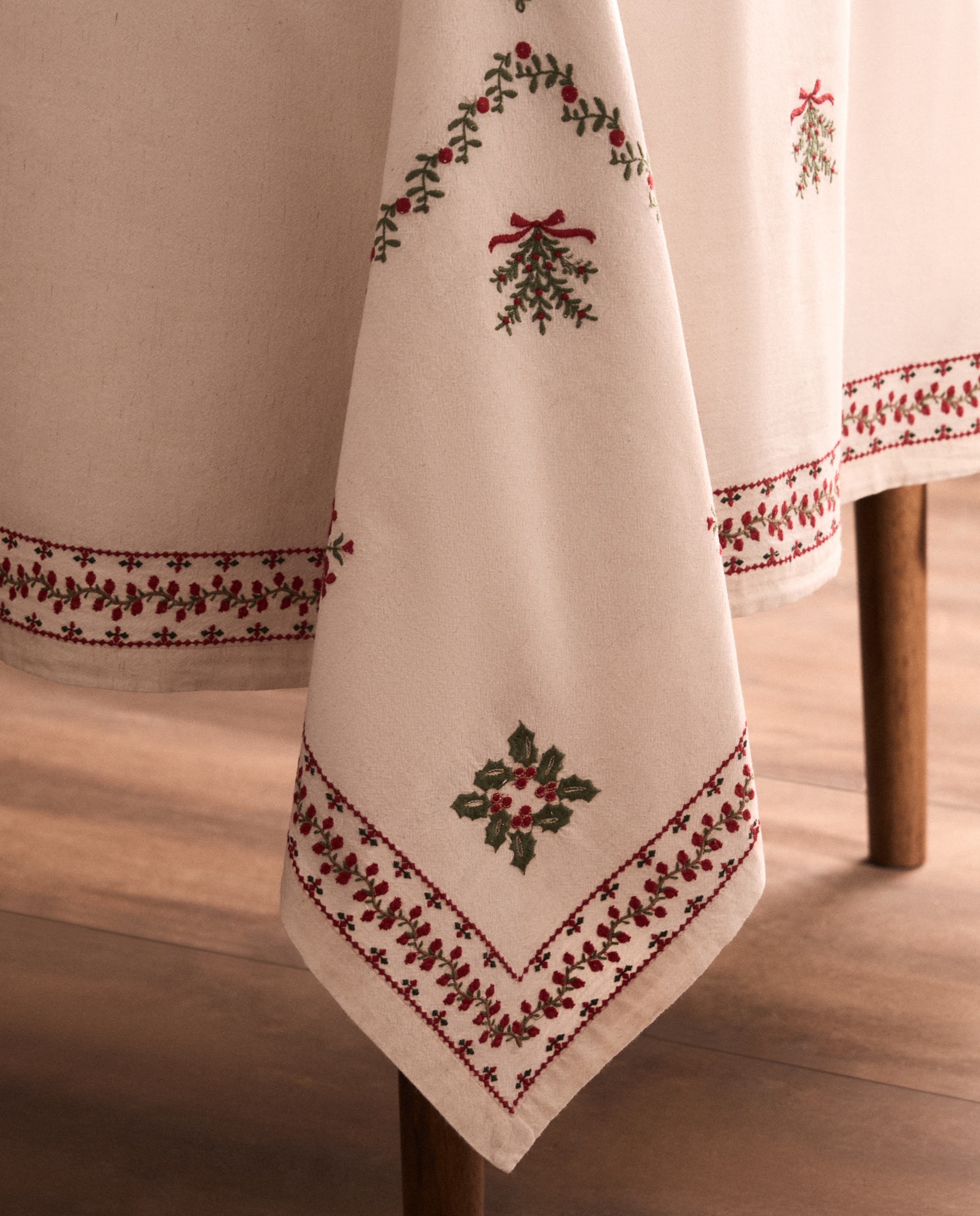 Imagen 4 de Mantel algodón Evergreen - Crudo 170 x 250 cm Crudo