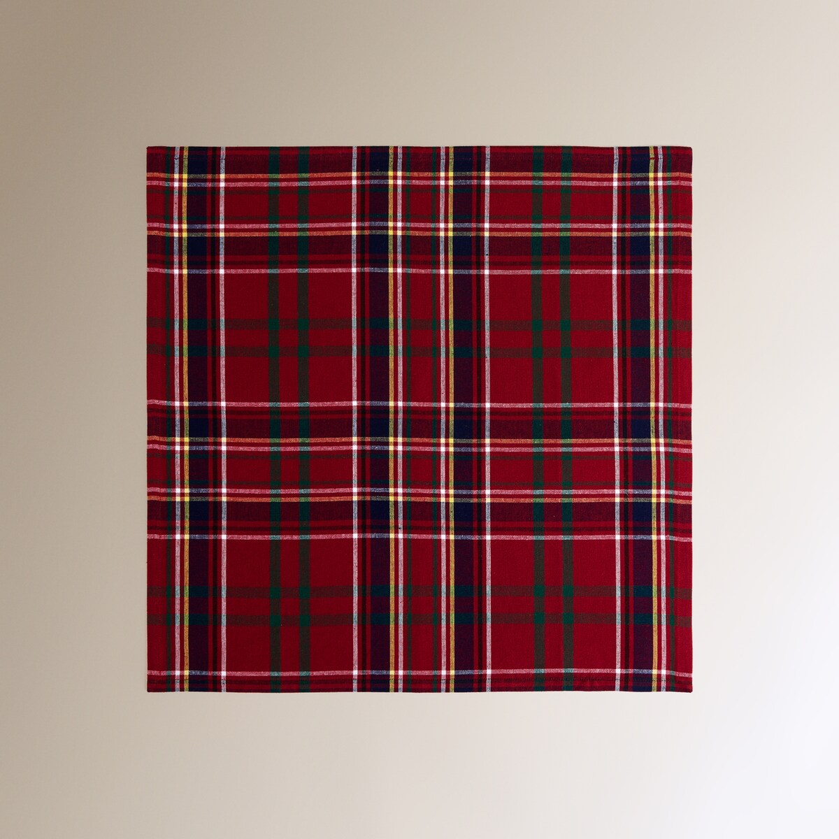 Set 2 servilletas algodón Mckenzie Rojo-2