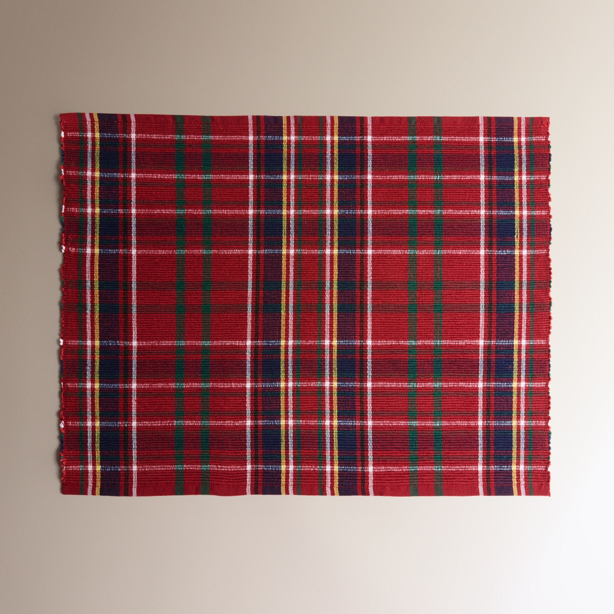 Conjunto de 2 Individuais de Algodão Mckenzie Vermelho-2