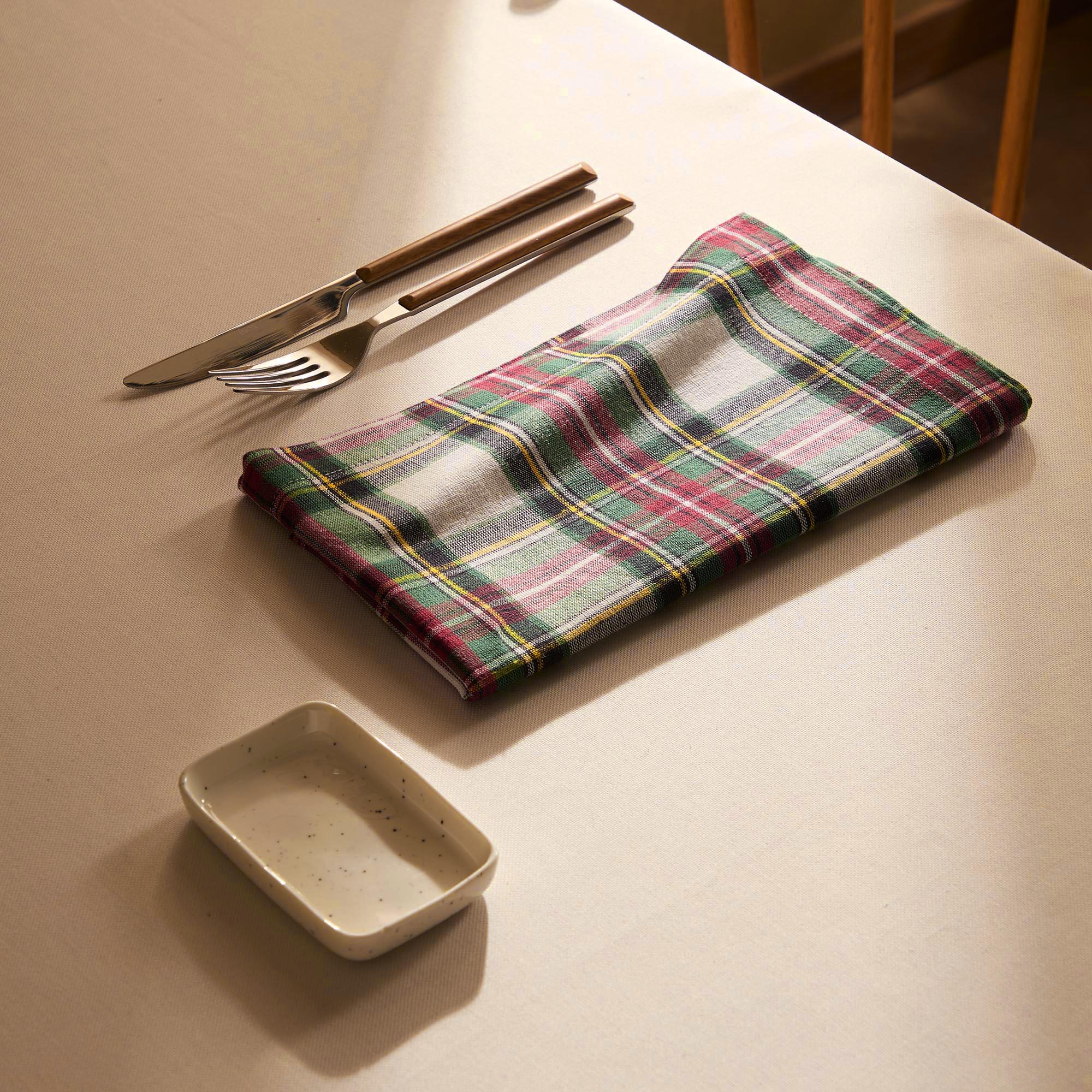 Imagem 0 de Conjunto de 2 guardanapos natalícios de algodão sustentável Inverness S