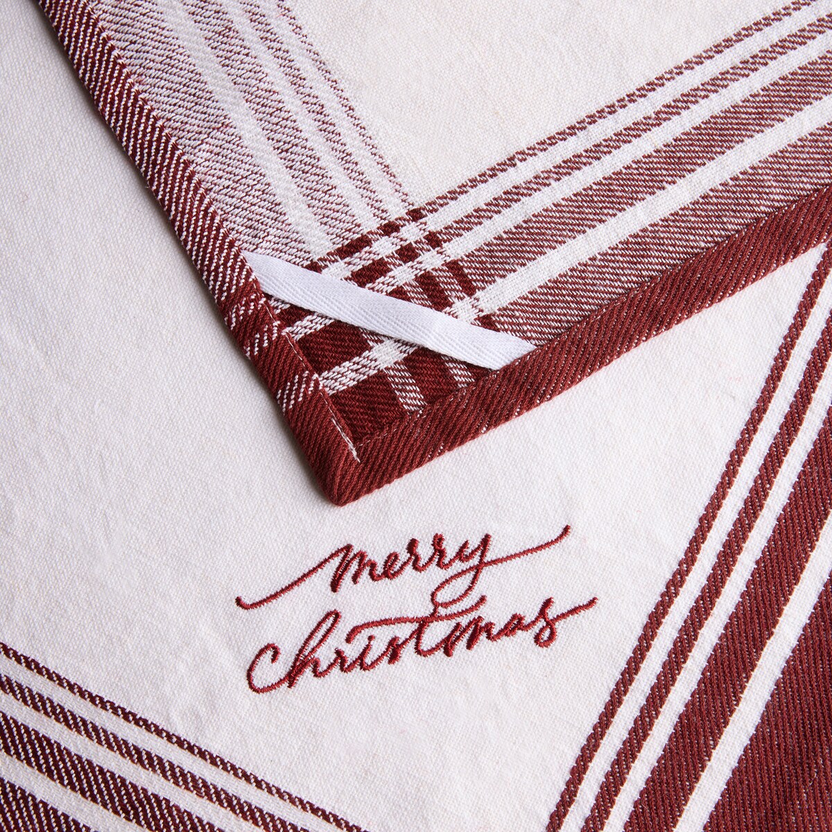 Conjunto de 2 Panos de Algodão Merry Grená-3