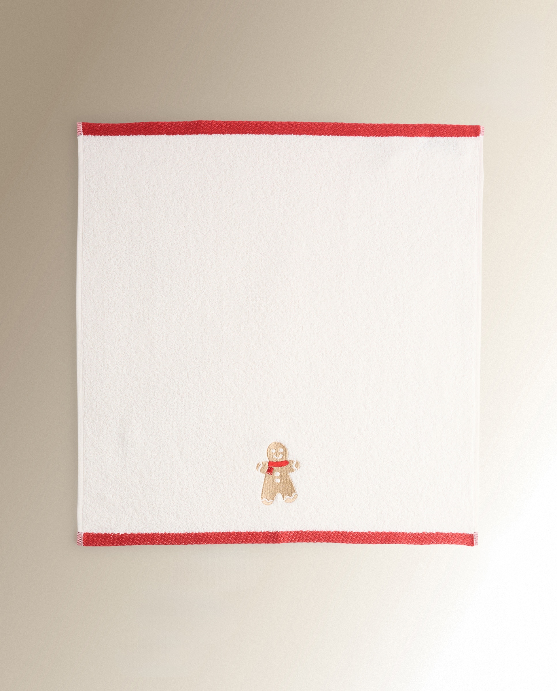 Conjunto de 2 Panos de Cozinha de Tecido Turco de Algodão Ginger Vermelho-4