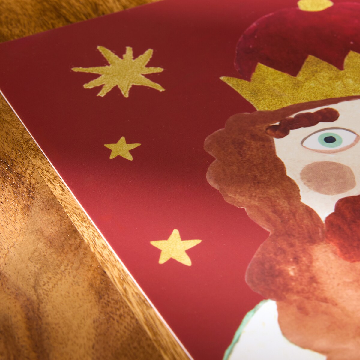 Mantel individual PVC Reyes Magos Selfie Rojo-3