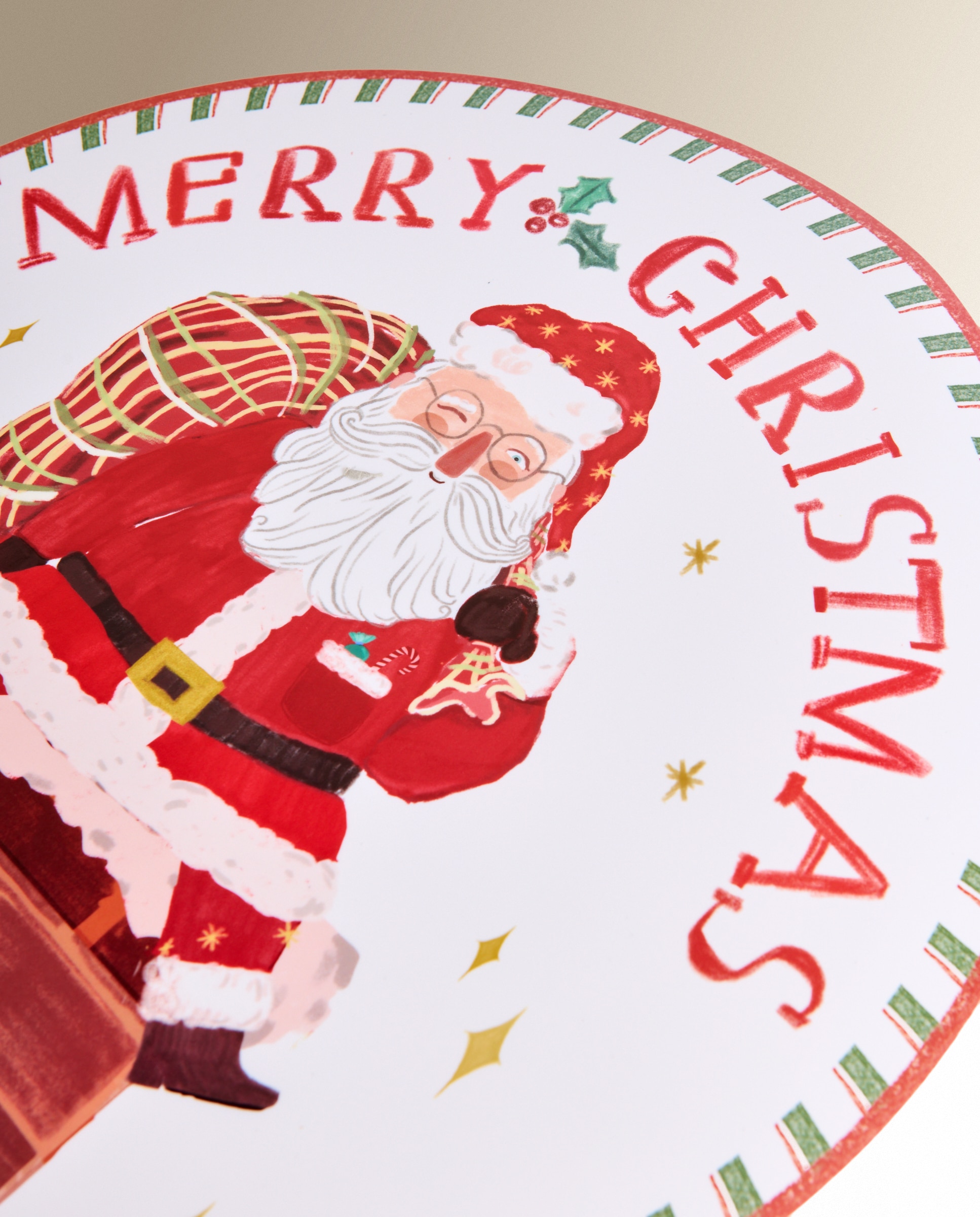 Mantel individual PVC Santa - Rojo 30 x 45 cm Rojo-3