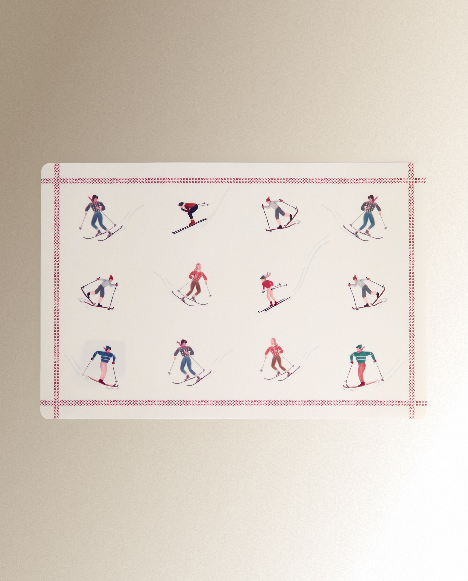 Mantel individual PVC Ski - Multicolor 30 x 45 cm Multicolor-2