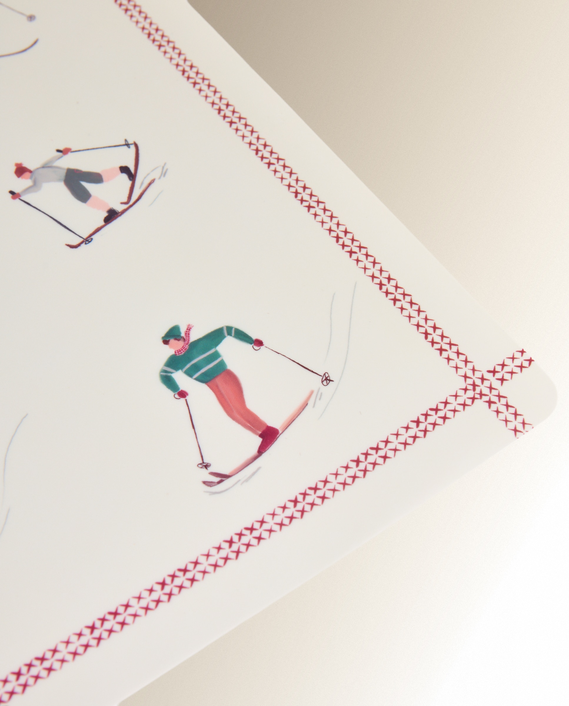 Mantel individual PVC Ski - Multicolor 30 x 45 cm Multicolor-3