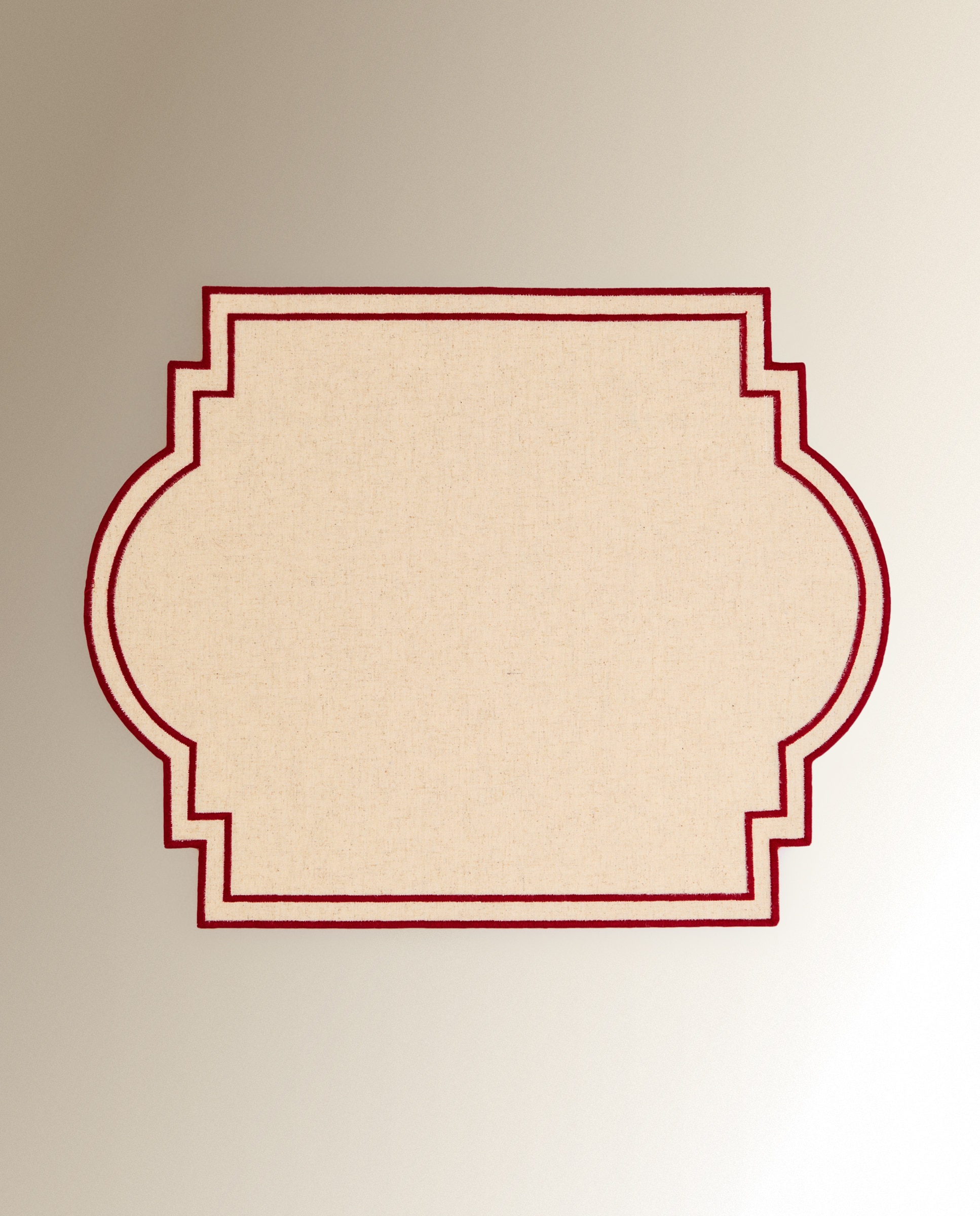 Mantel individual algodón y lino Greco - Beige Beige-2