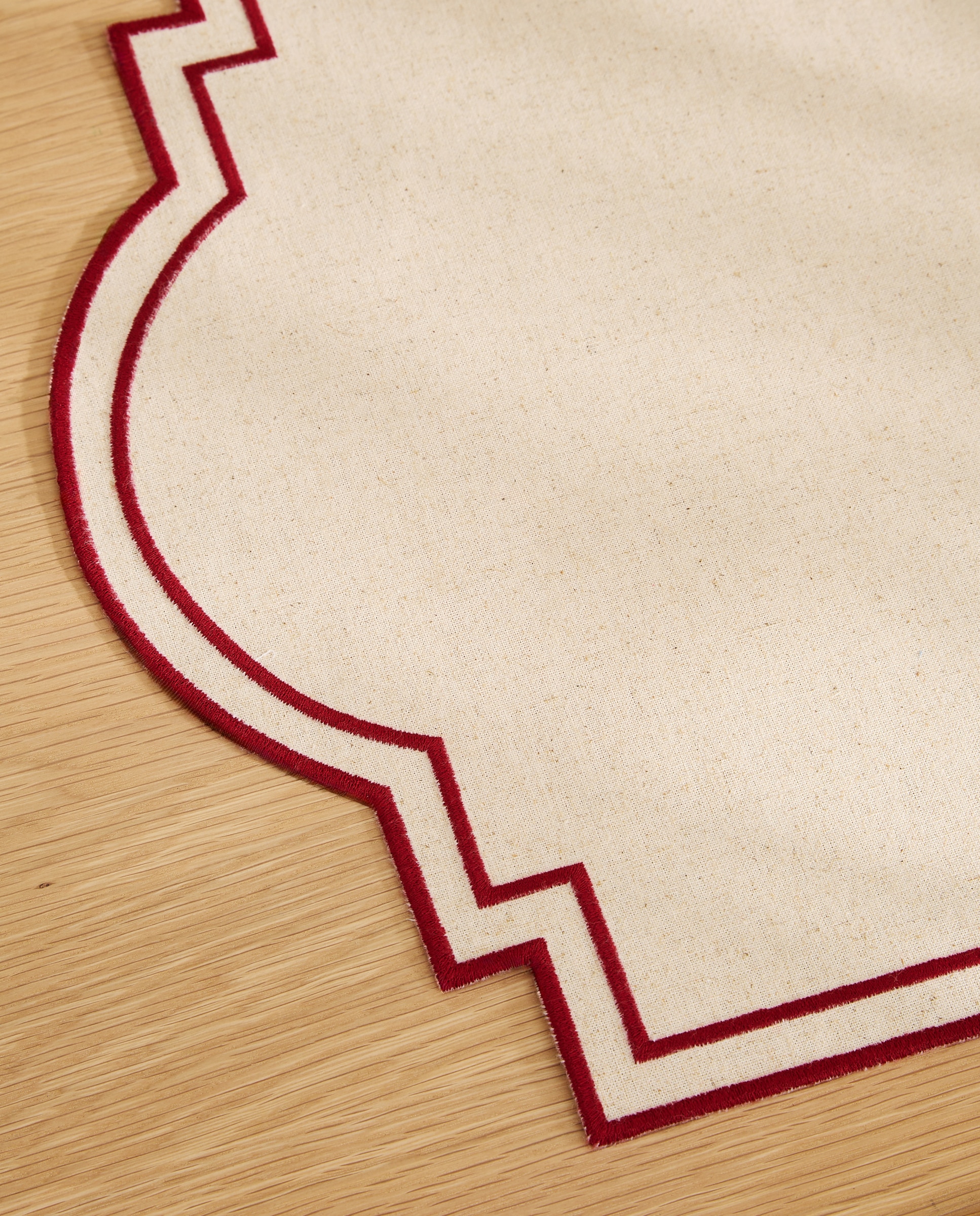 Mantel individual algodón y lino Greco - Beige Beige-3