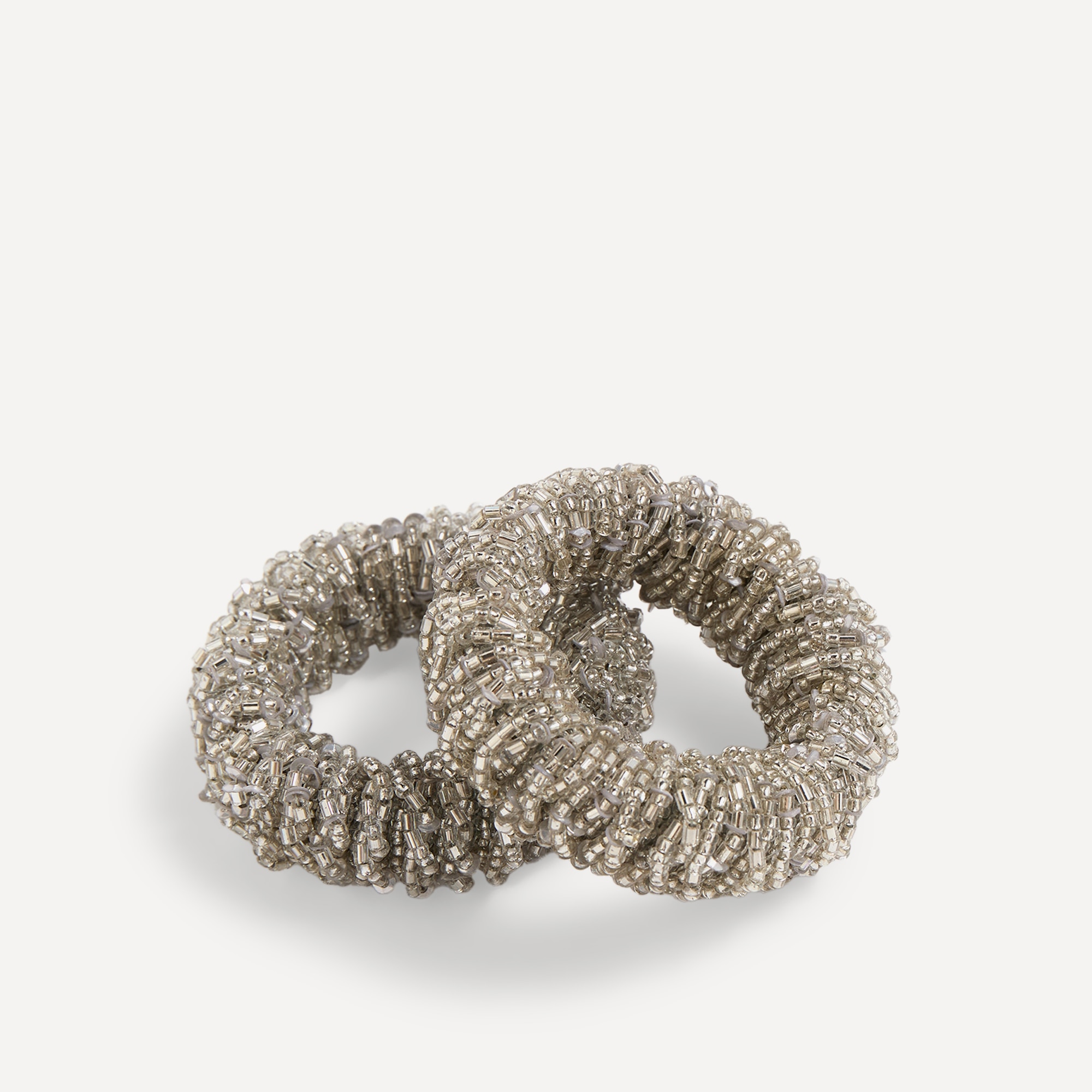 Conjunto de 2 Porta-guardanapos Beads 24 Prata-1