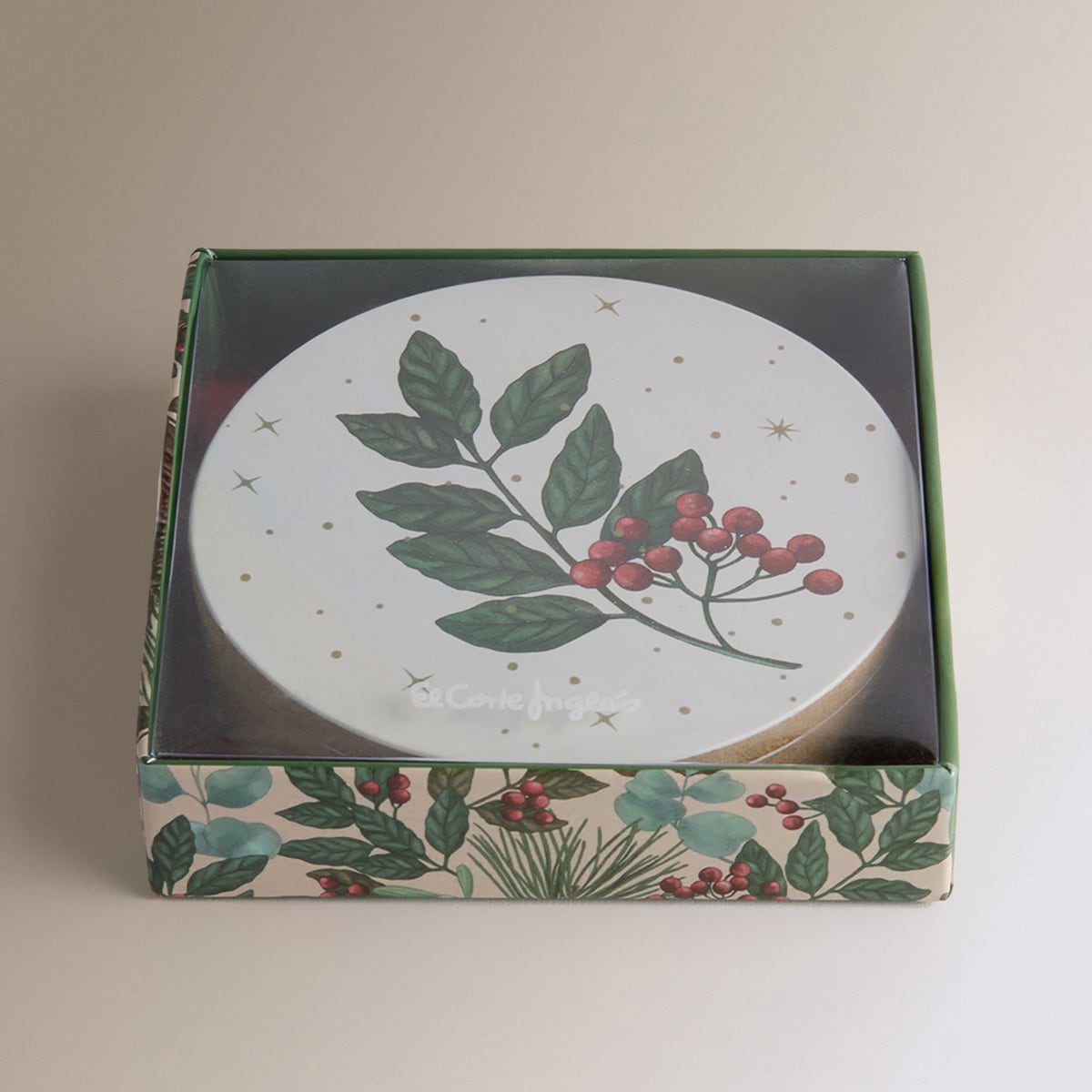Set de 4 posavasos MDF Mistletoe Multicolor-3