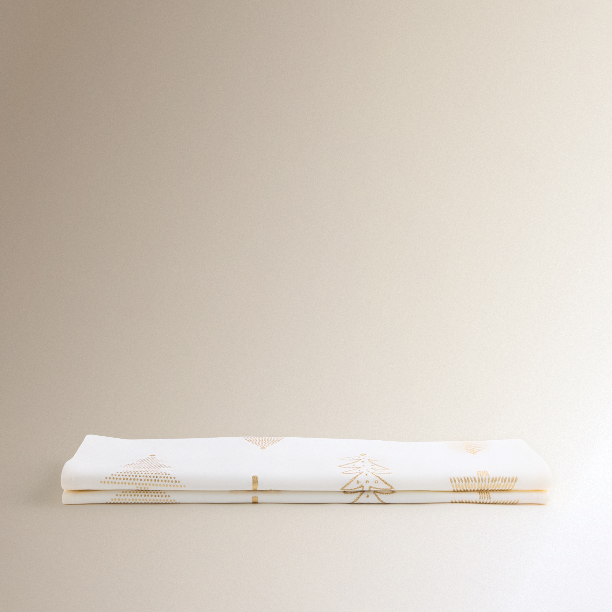 Caminho de mesa natalício de algodão Neta Cru-2