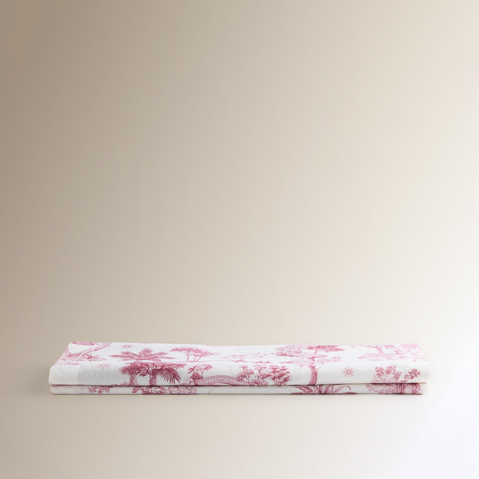 Caminho de Mesa de Algodão Oriente Grená-2