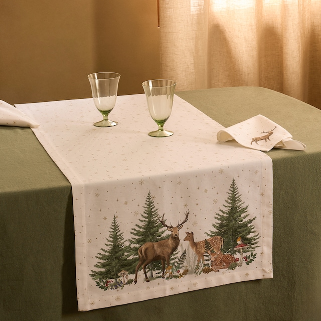 Imagem 0 de Caminho de Mesa de Algodão Bosque