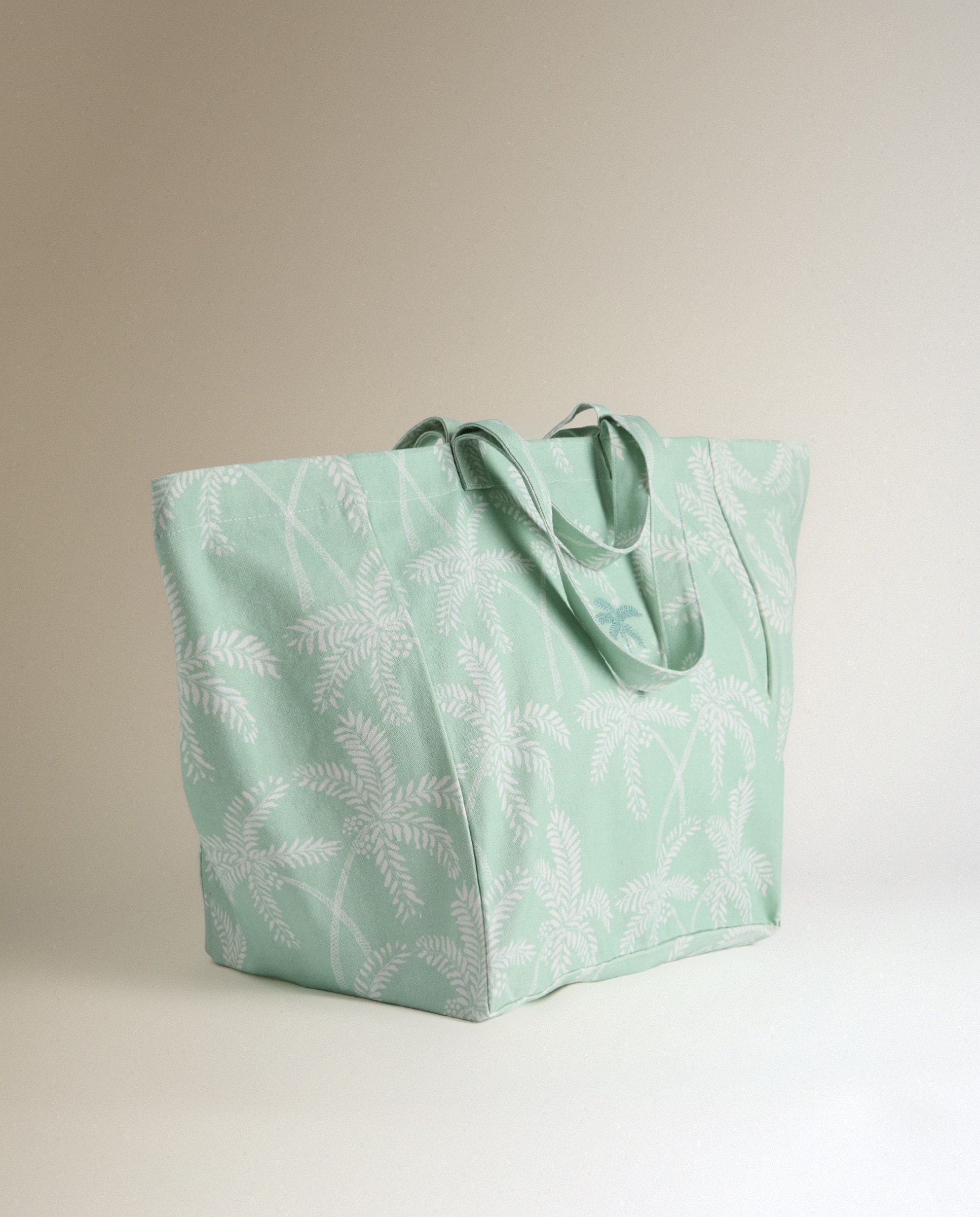 Saco de Praia Palm Verde Água-3