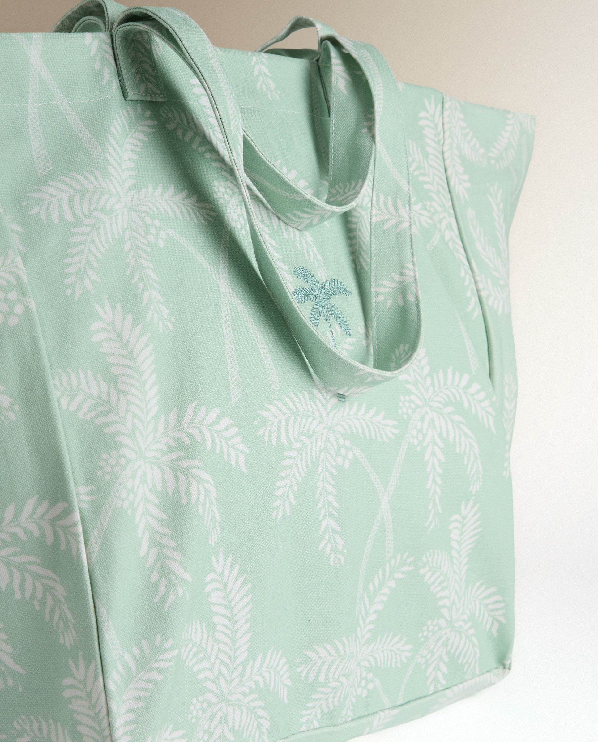 Saco de Praia Palm Verde Água-5