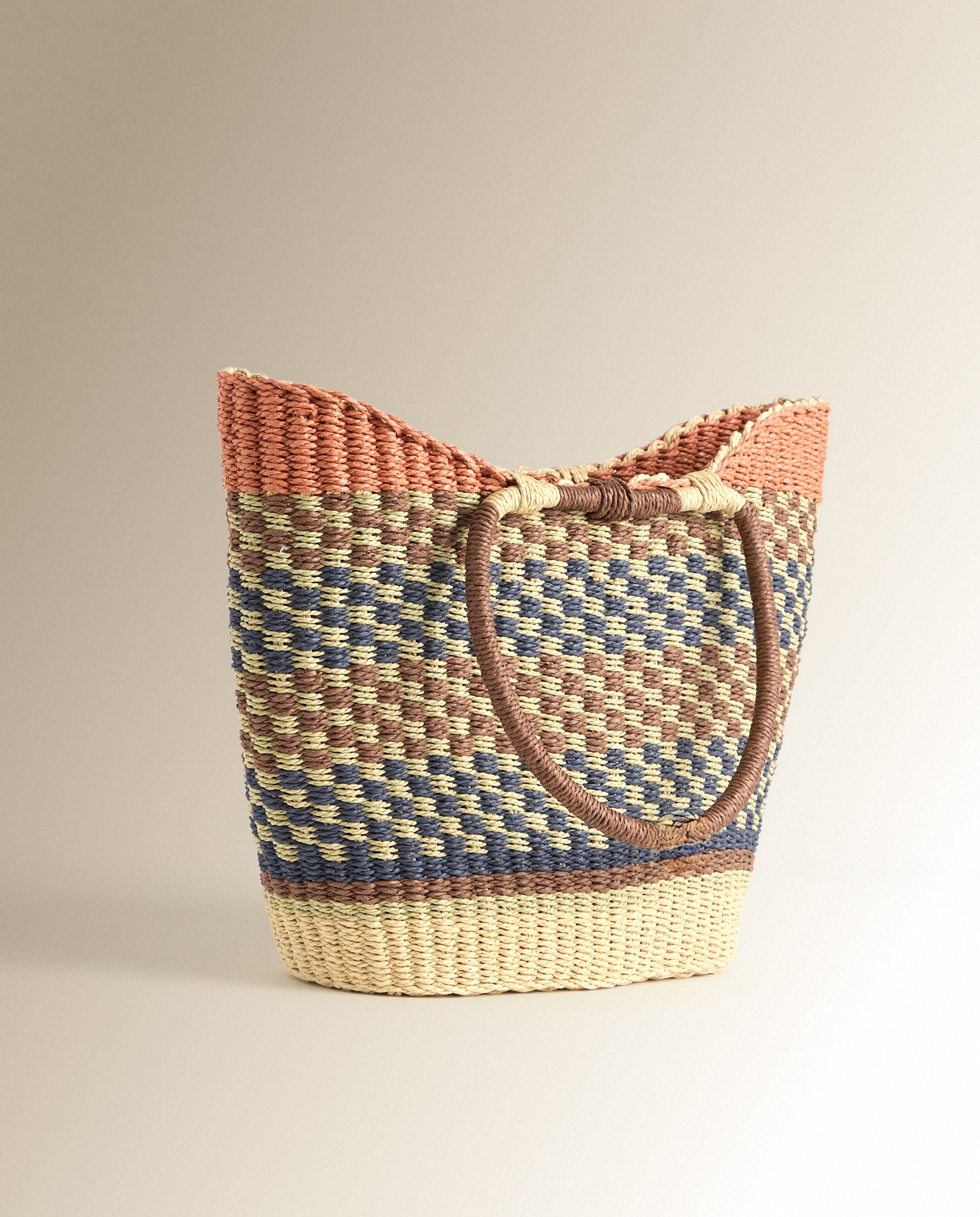 Cesta de Praia Squares Multicolor-3