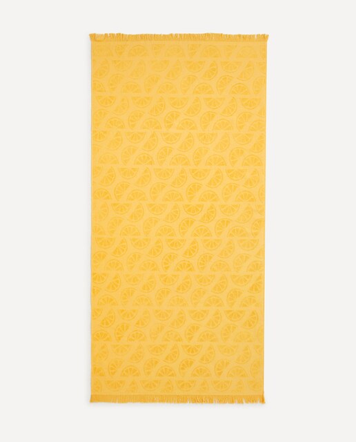 Toalla de playa jacquard Lemon Campo y Playa El Corte Inglés