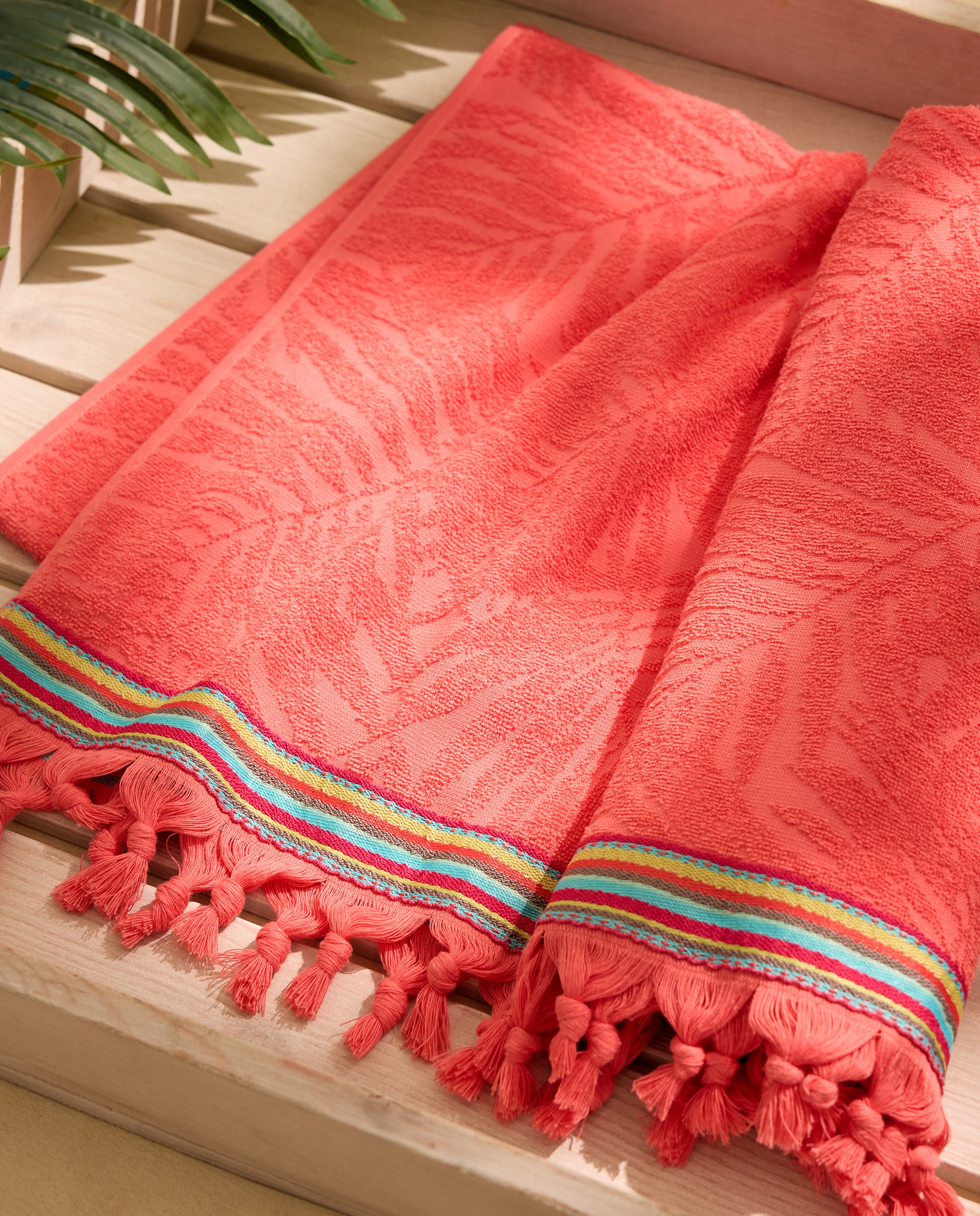 Toalla de playa Tropical - Coral 90 x 160 cm Coral-1