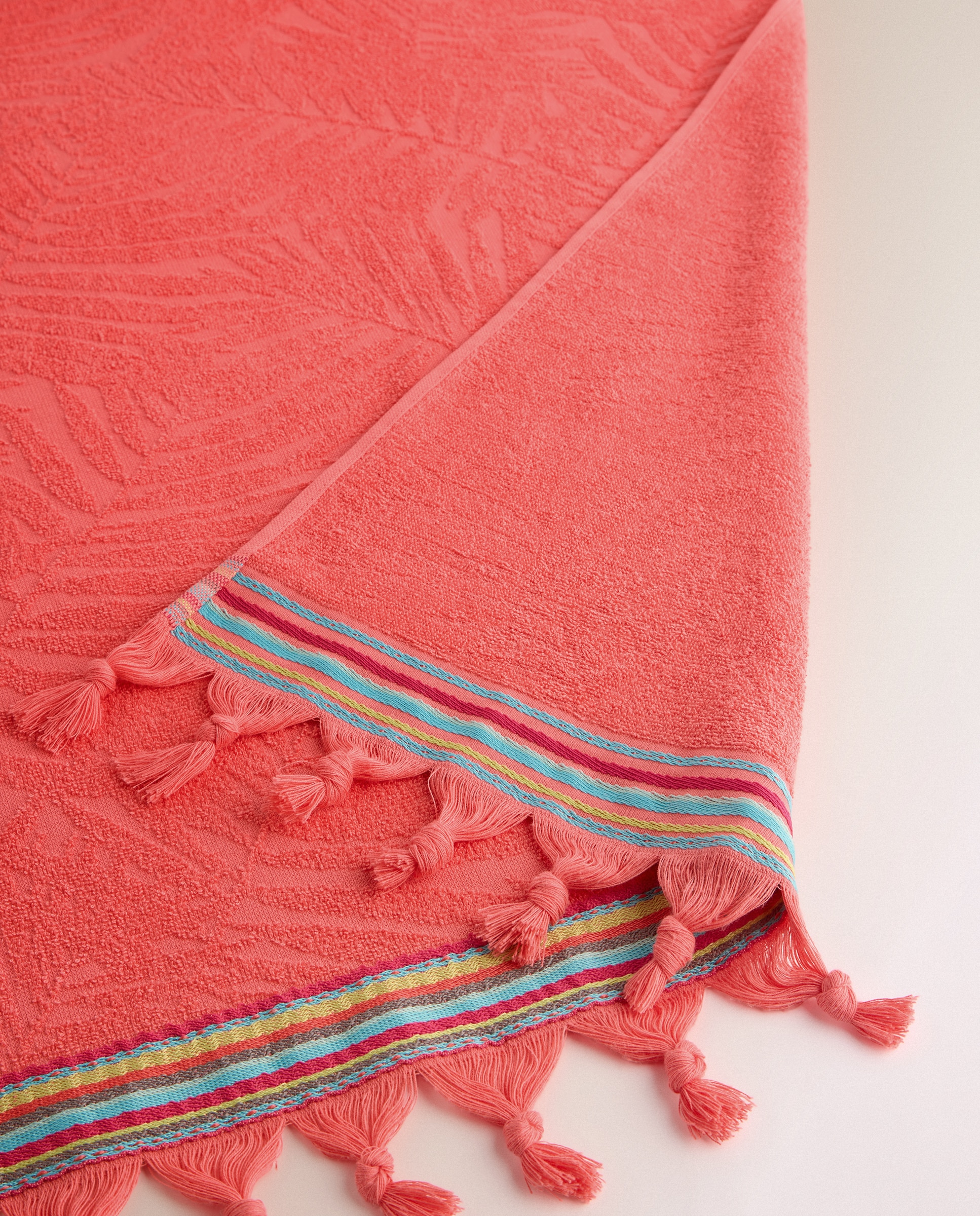 Toalla de playa Tropical - Coral 90 x 160 cm Coral-4
