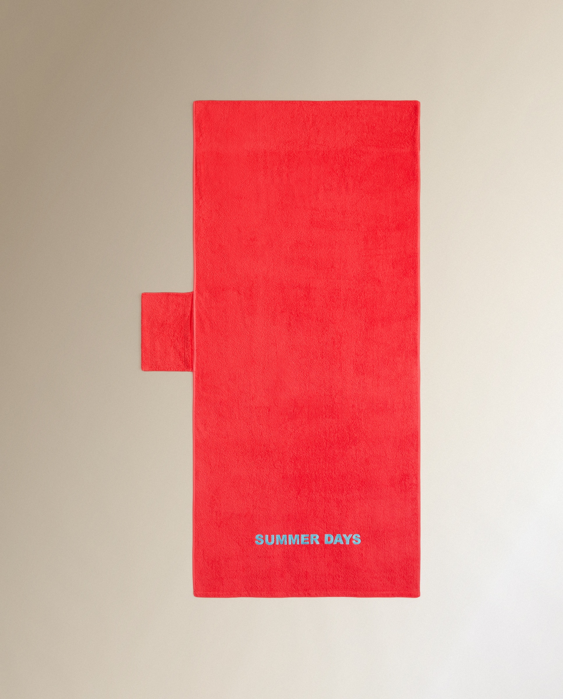 Toalla de playa para tumbona Summer Days - Rojo 90 x 200 cm Rojo-2
