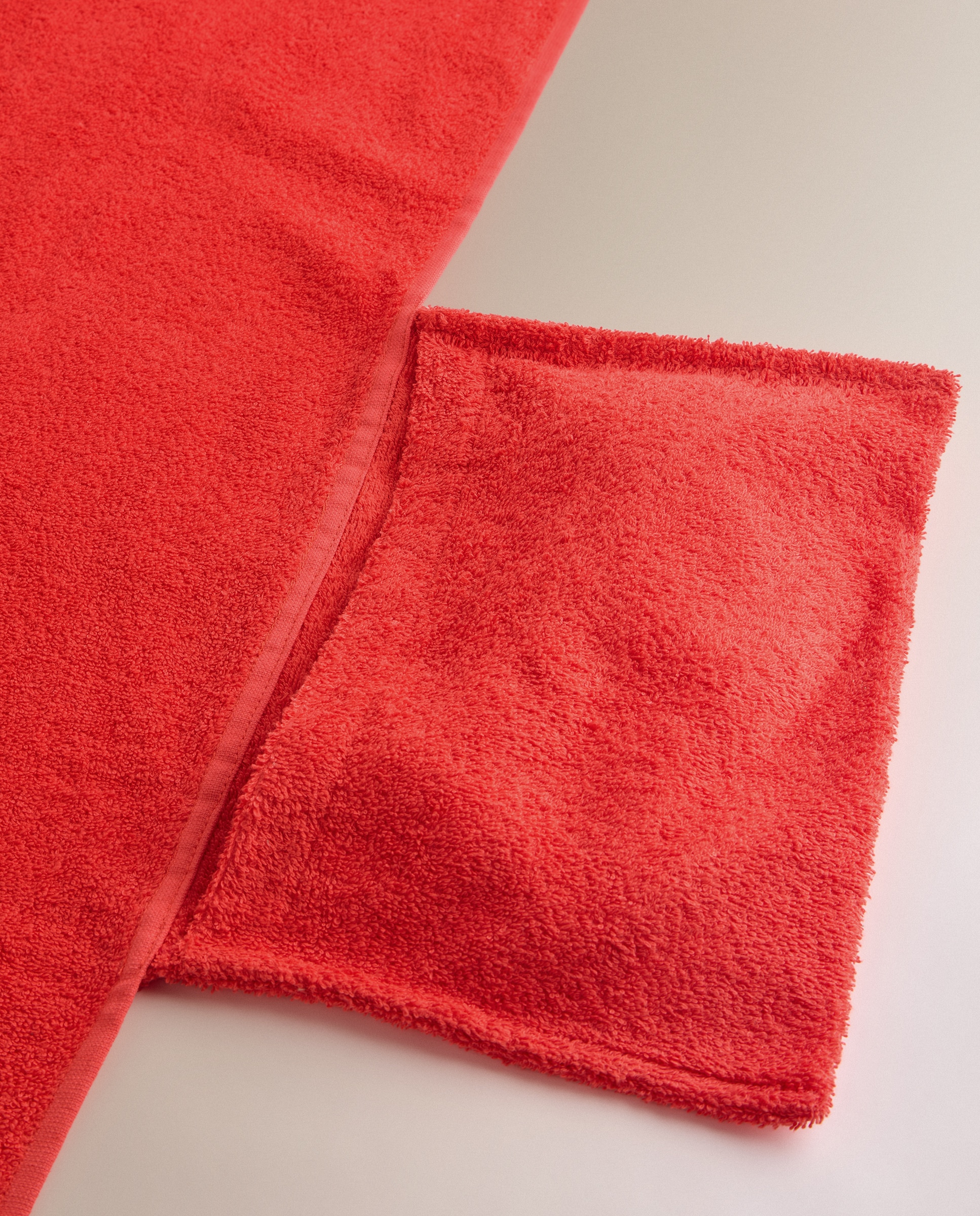 Toalla de playa para tumbona Summer Days - Rojo 90 x 200 cm Rojo-5