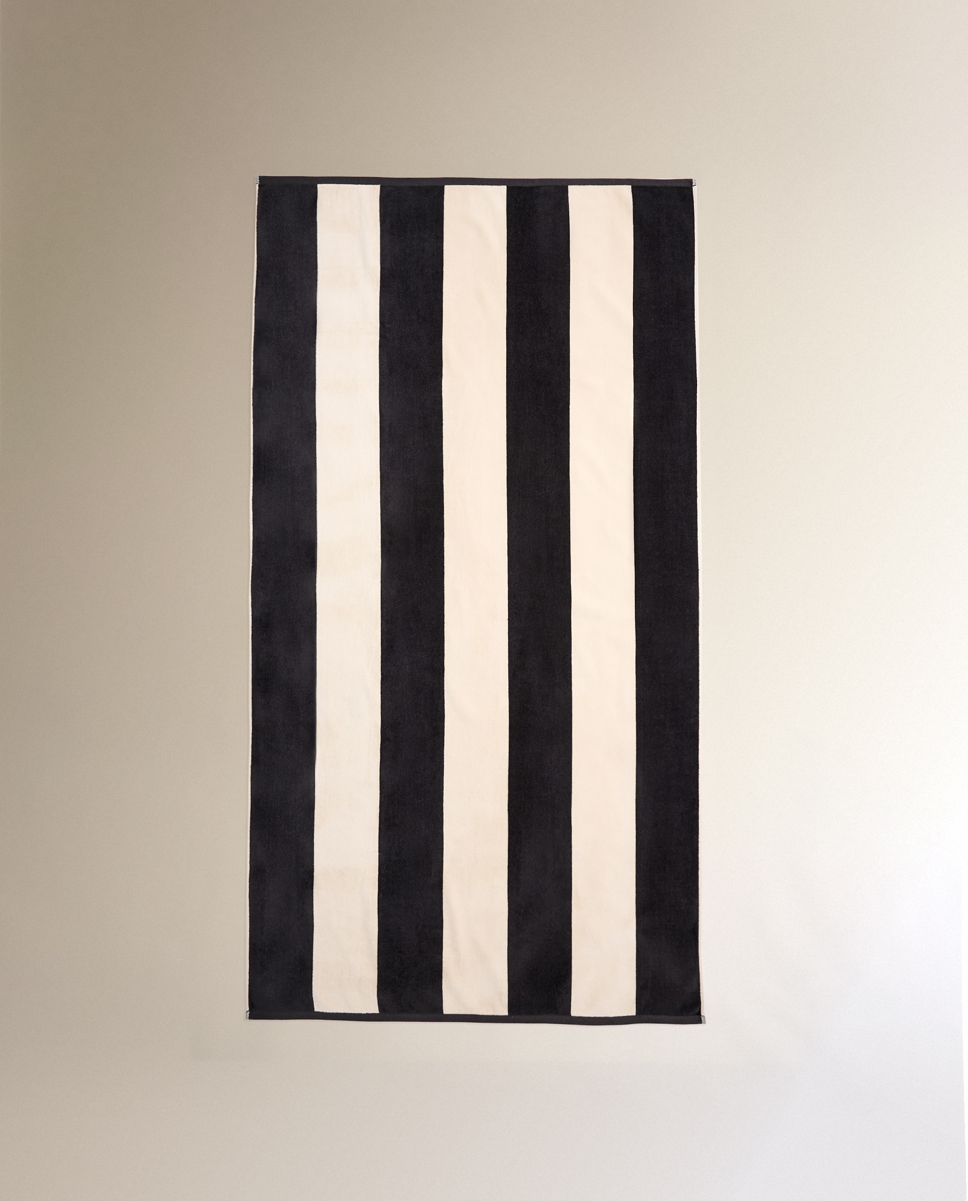 Toalla de playa Río - Negro 100 x 180 cm Negro-2