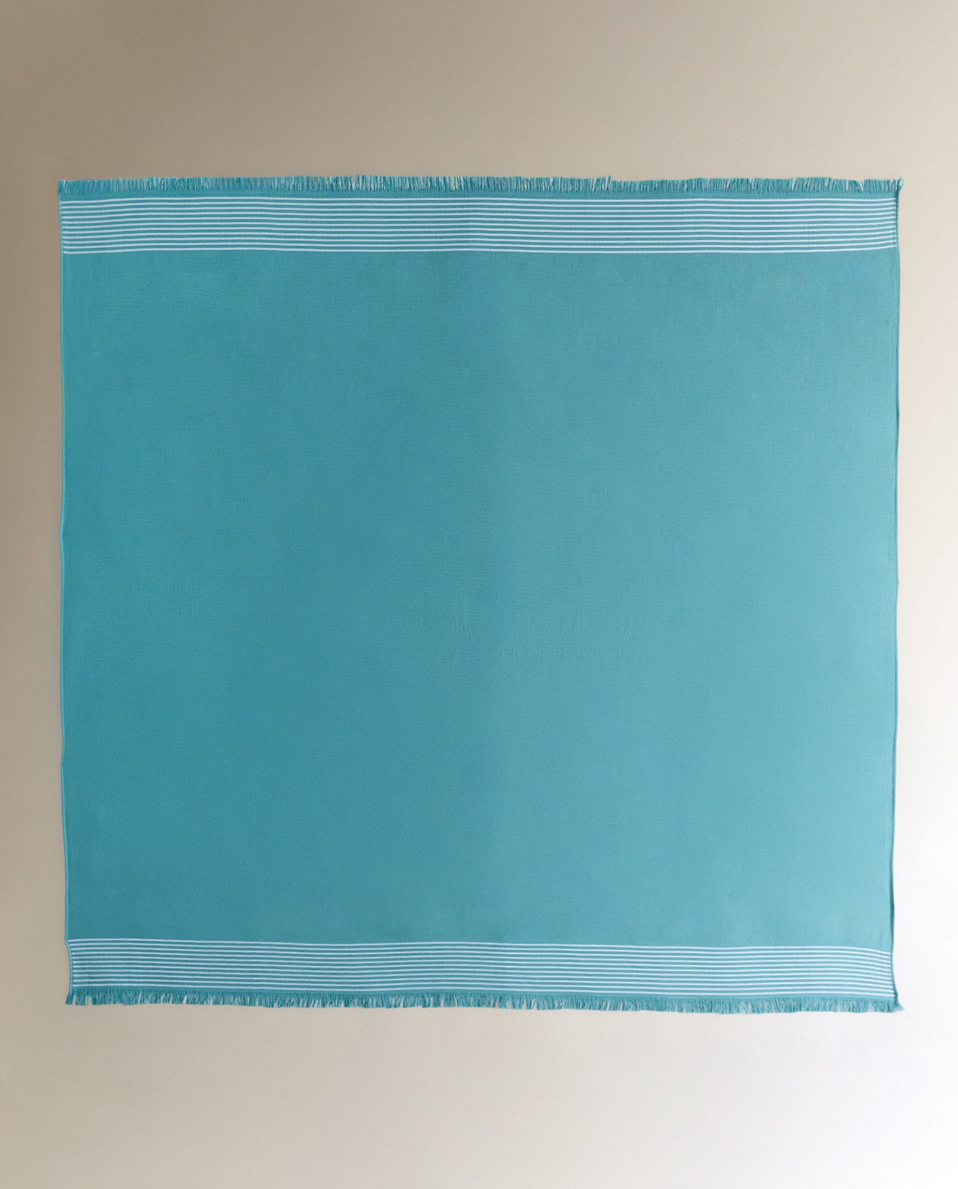 Pareo de playa XL Fouta - Azul agua 200 x 200 cm Azul agua-2