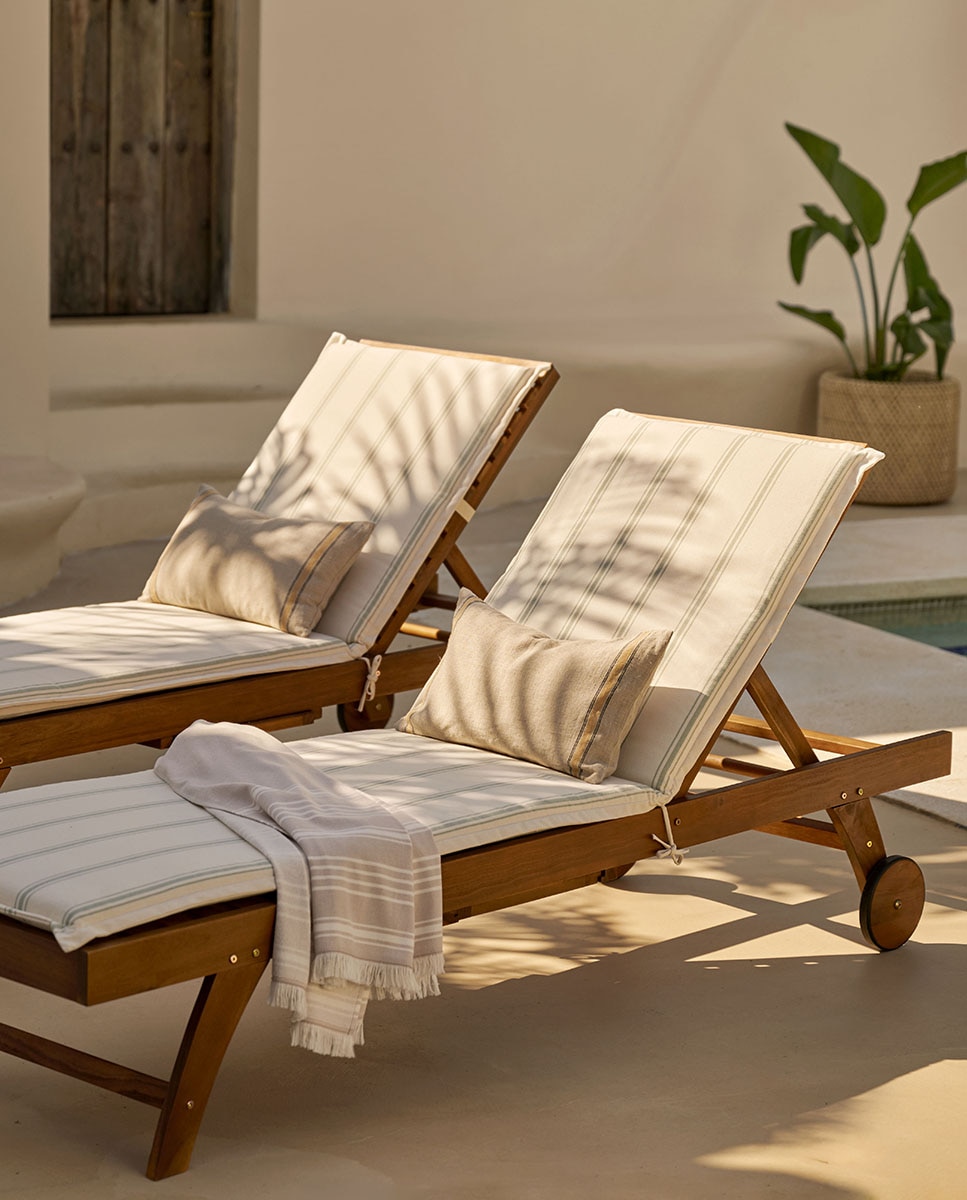 Pareo de playa Zebra - Beige 90 x 160 cm Beige-3